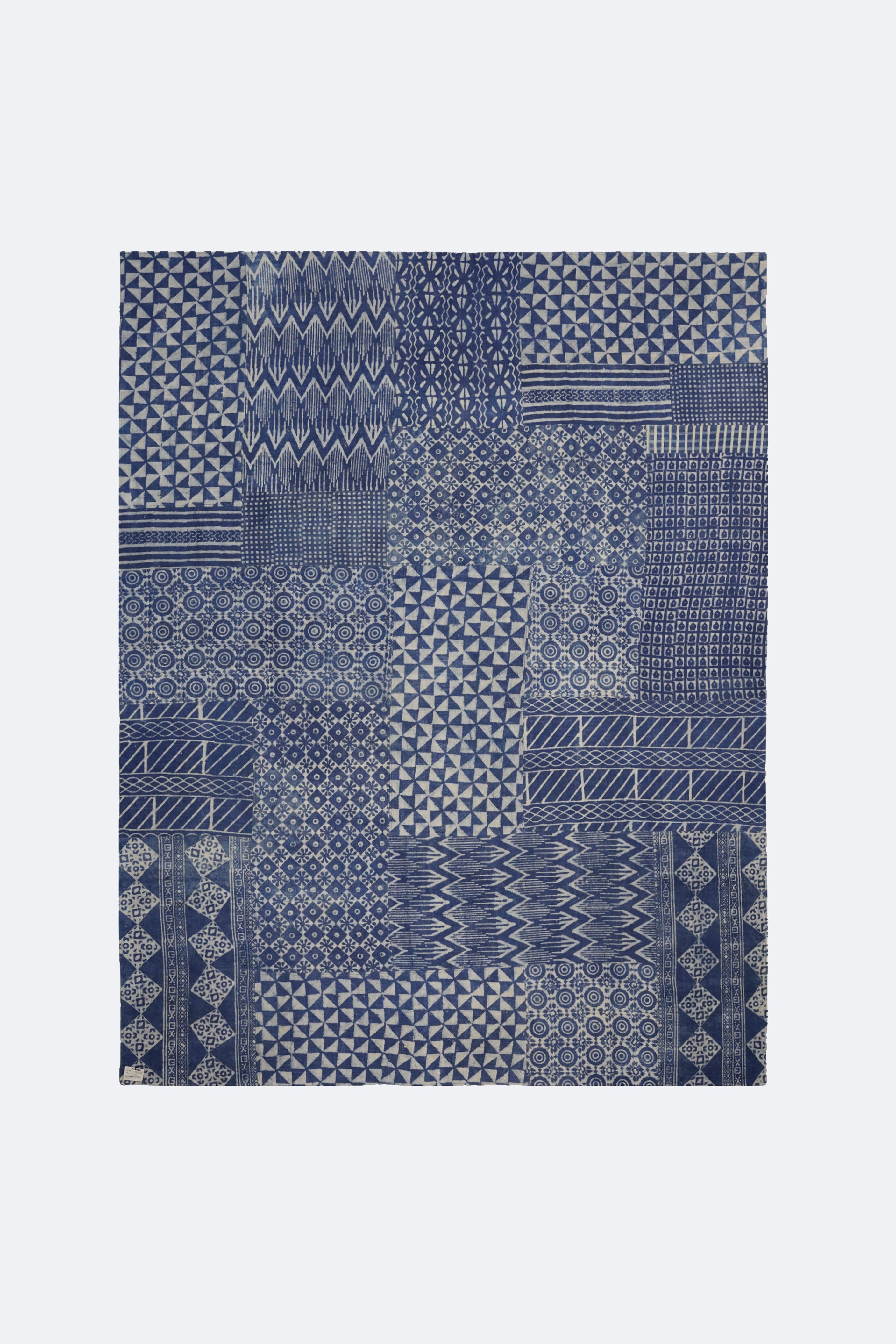 Indigo Mosaic Patchwork Rug