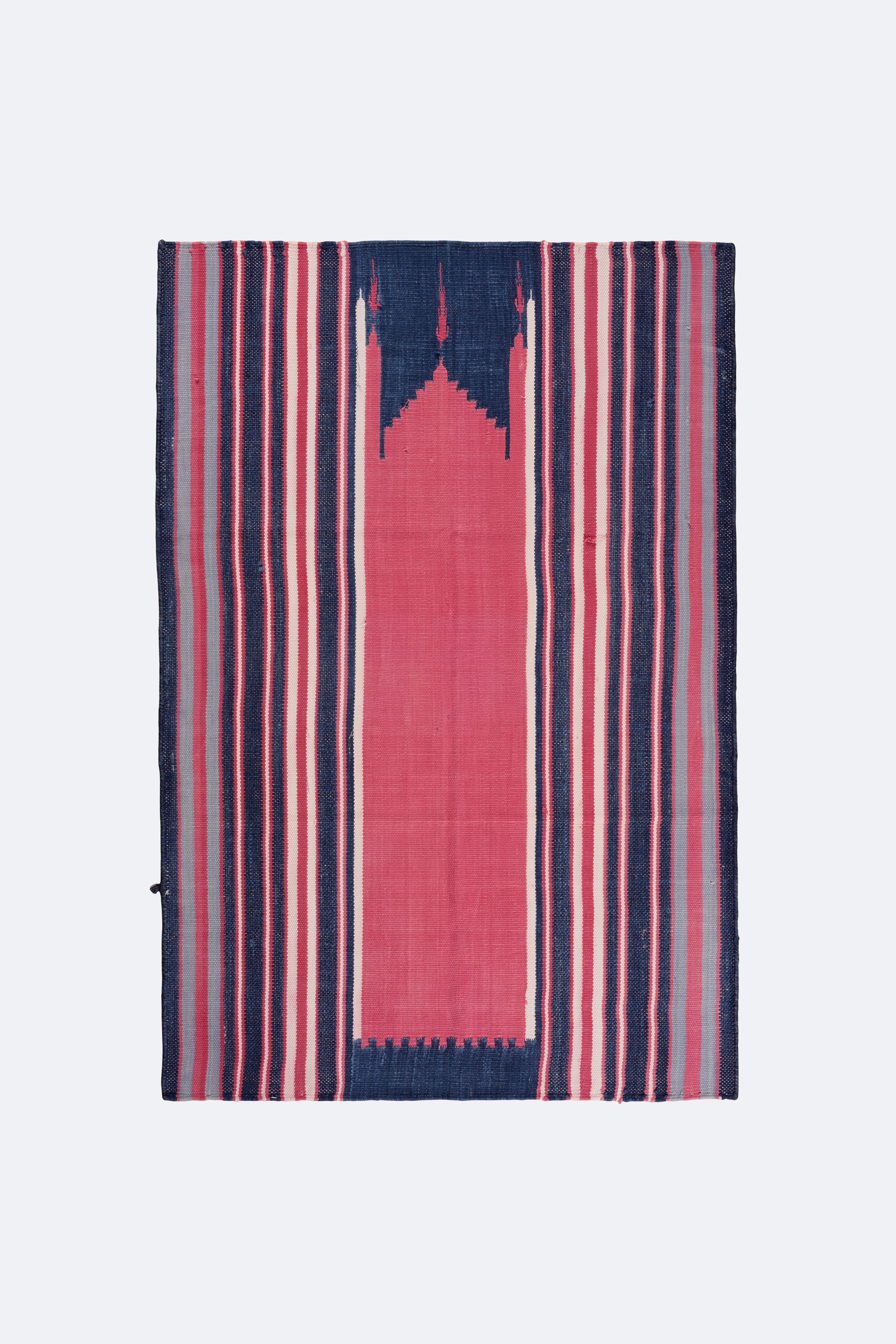 Twilight Cotton Handwoven Muslim Prayer Rug