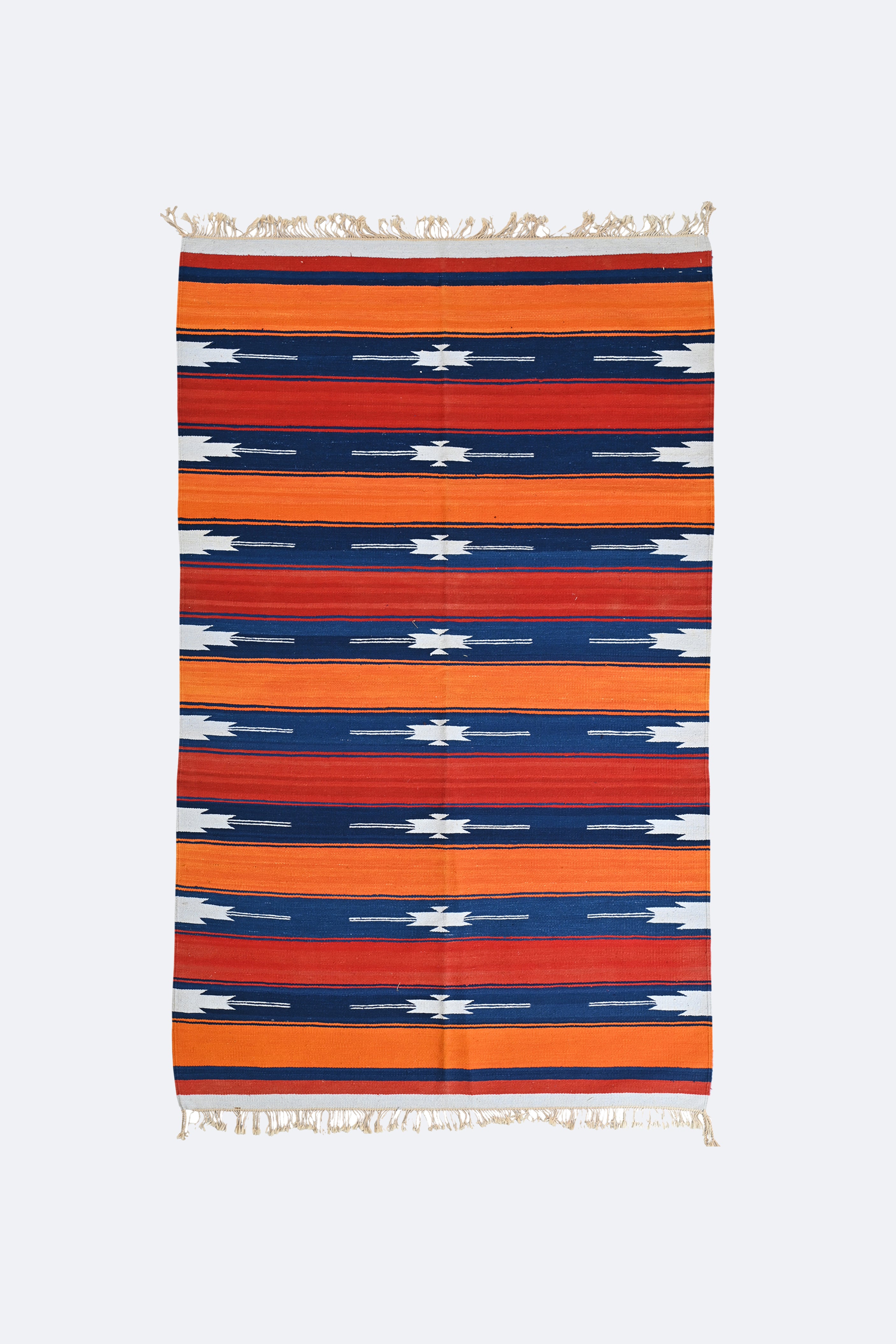 Sunset Stripes Punjabi Dhurrie