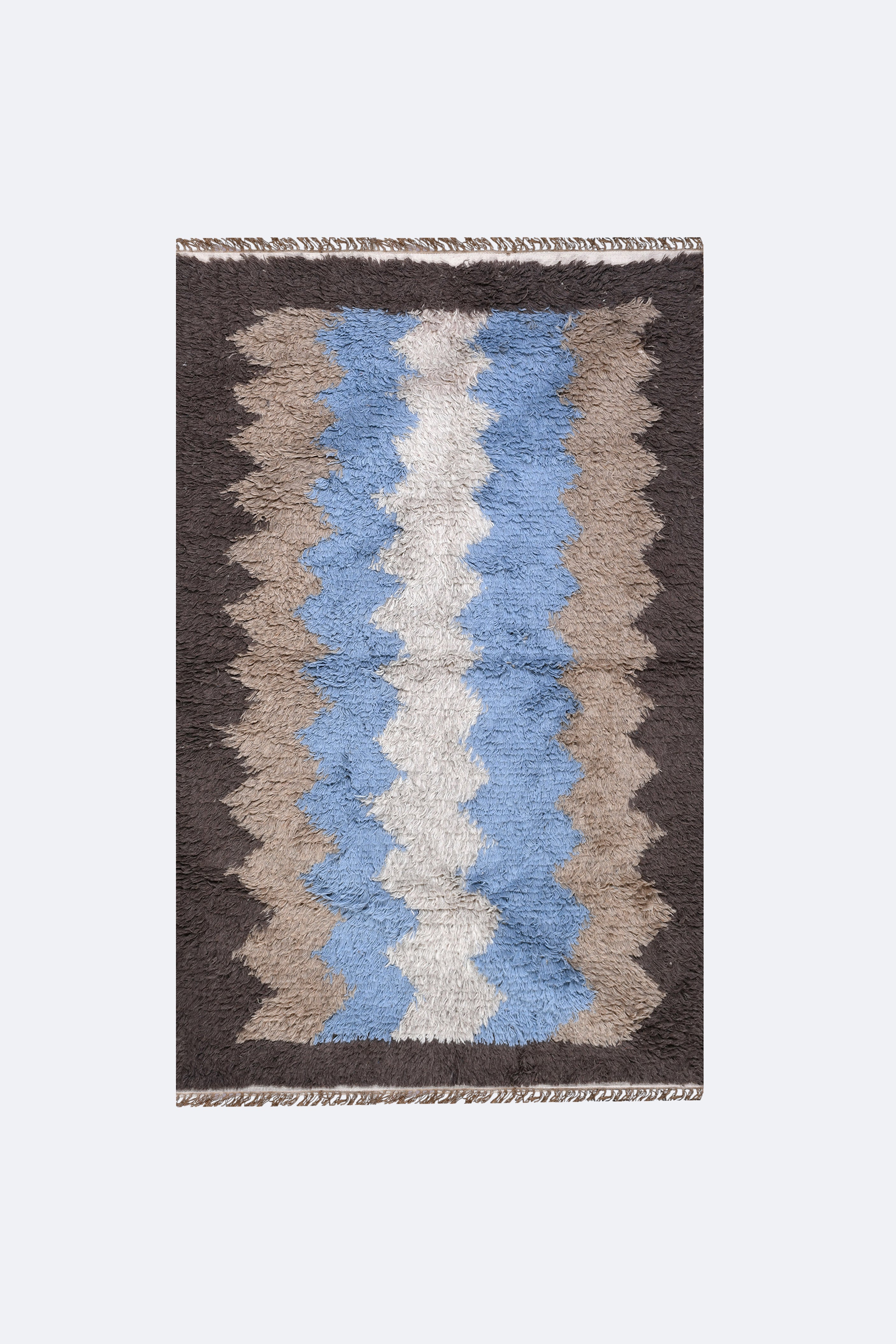 Plush Multi-Tone Woolen Shag Rug