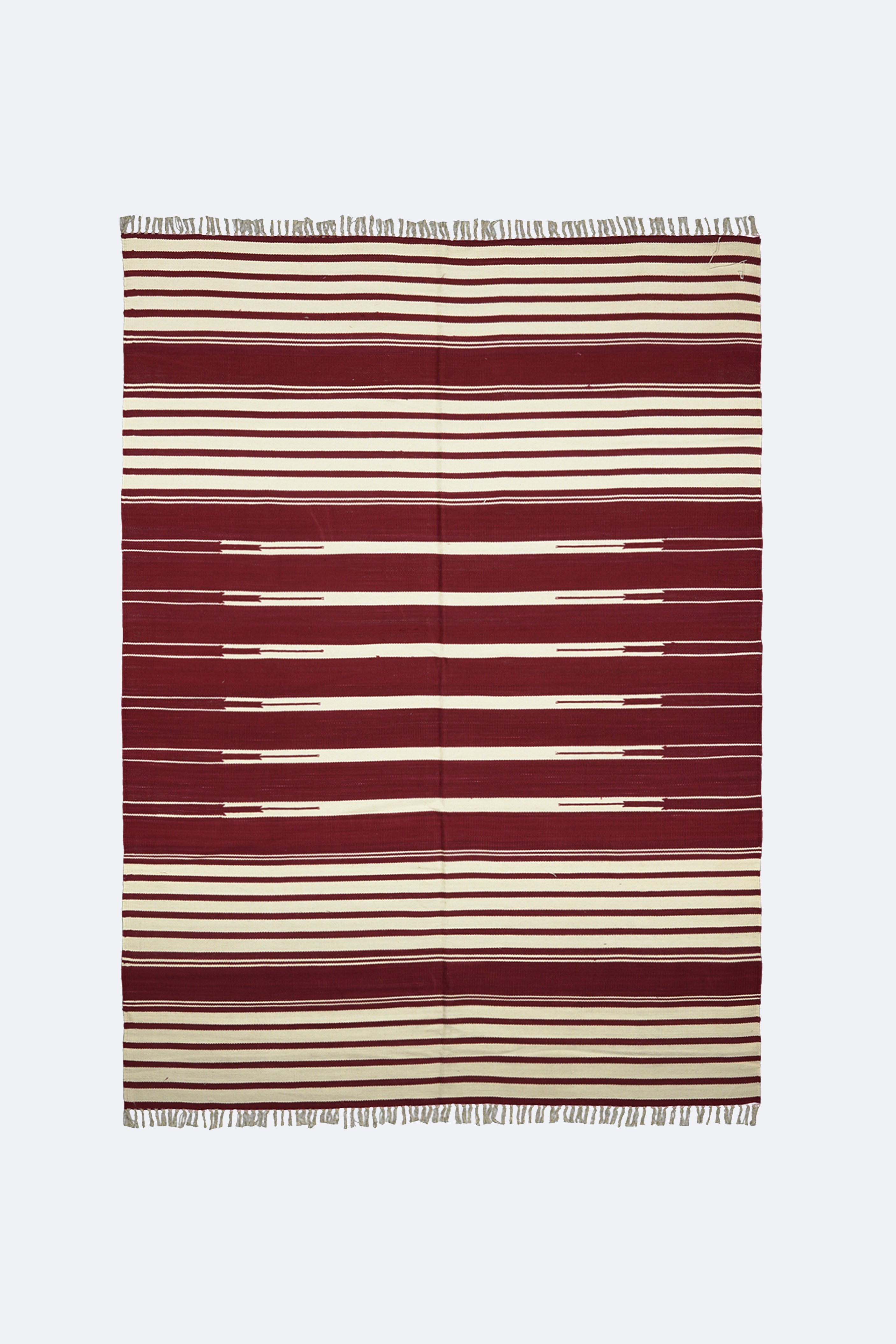 Classic Striped Handwoven Reversible Cotton Rug