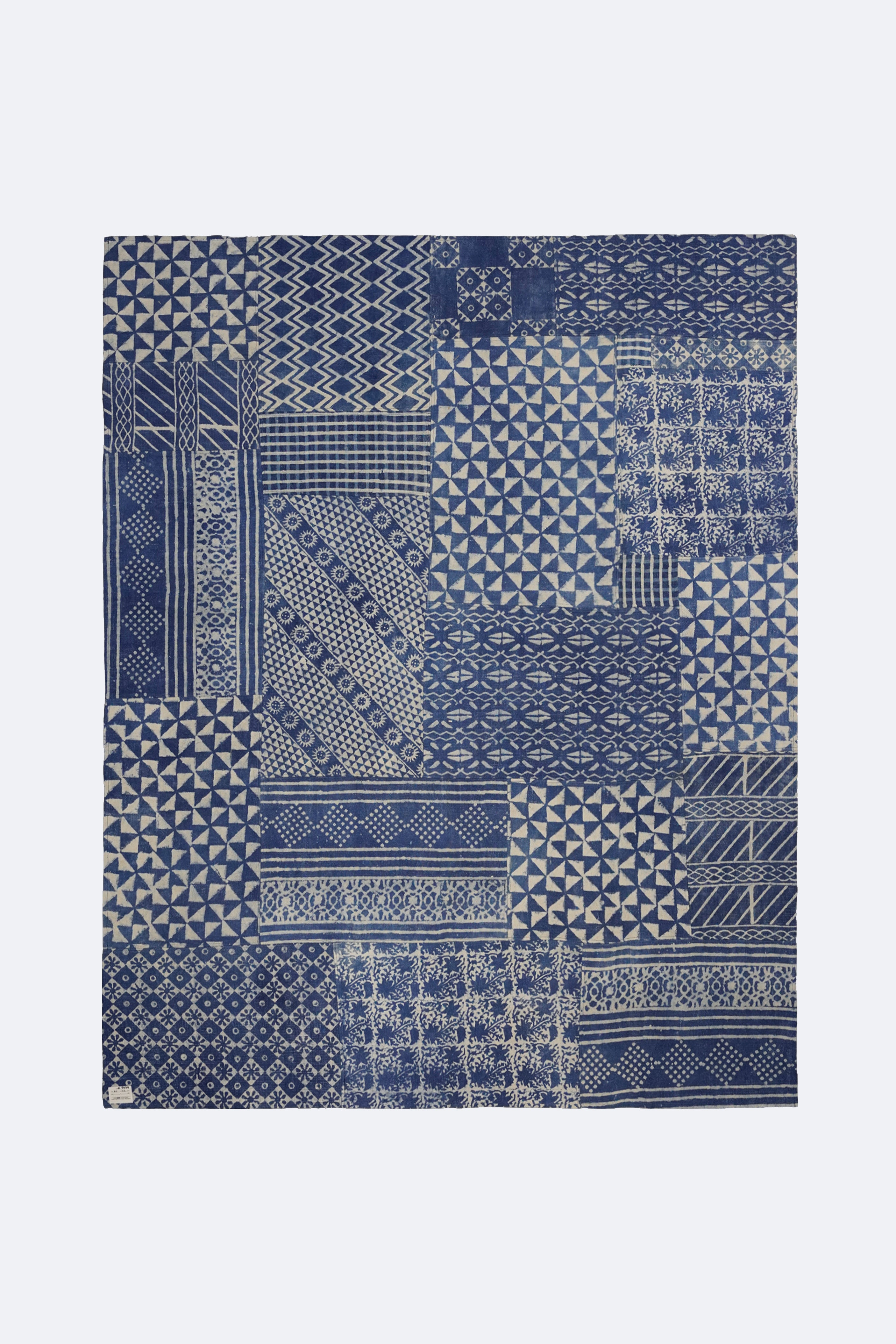Indigo Patchwork Panel Rug