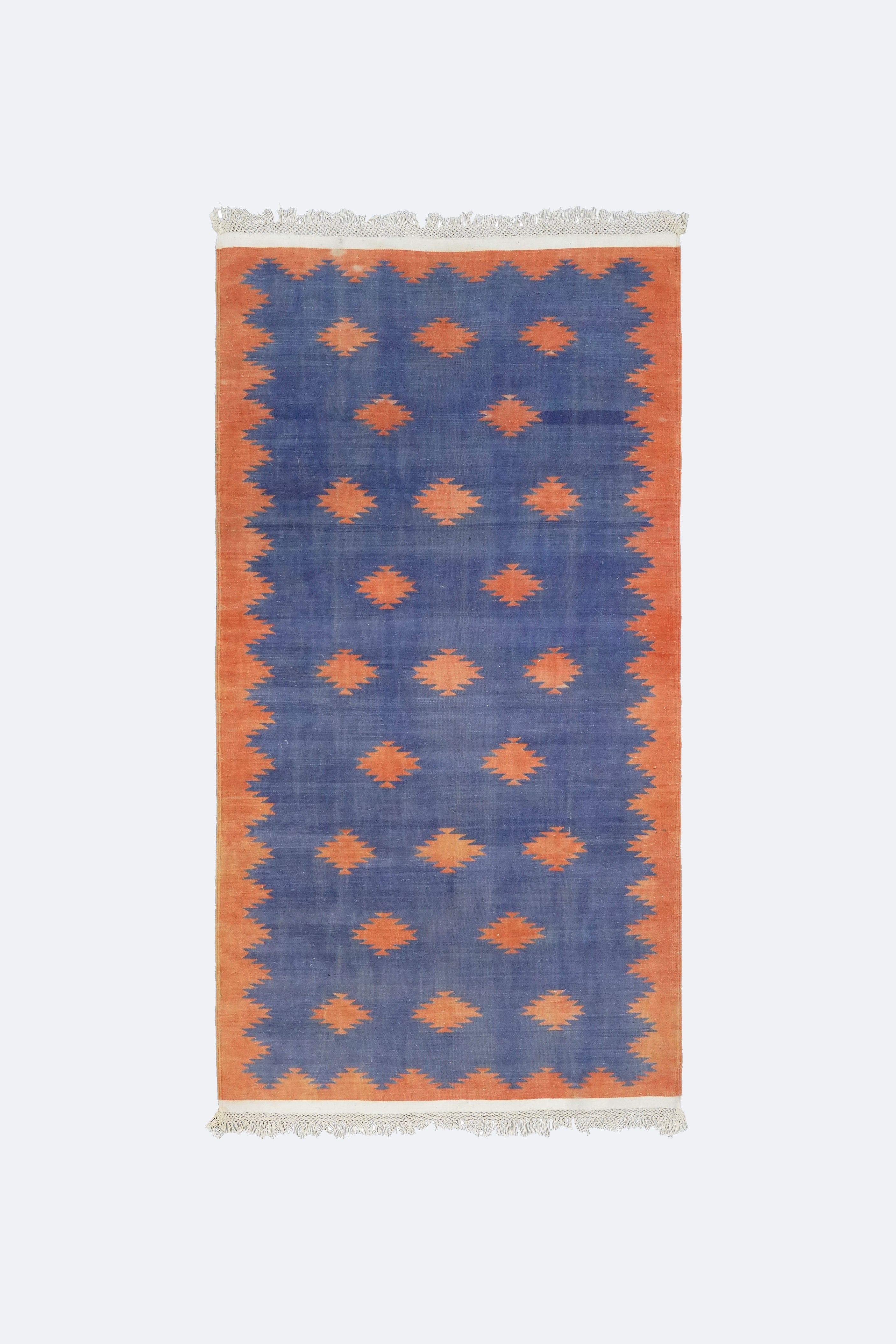 Sunset Diamond Ikat Punjabi Dhurrie