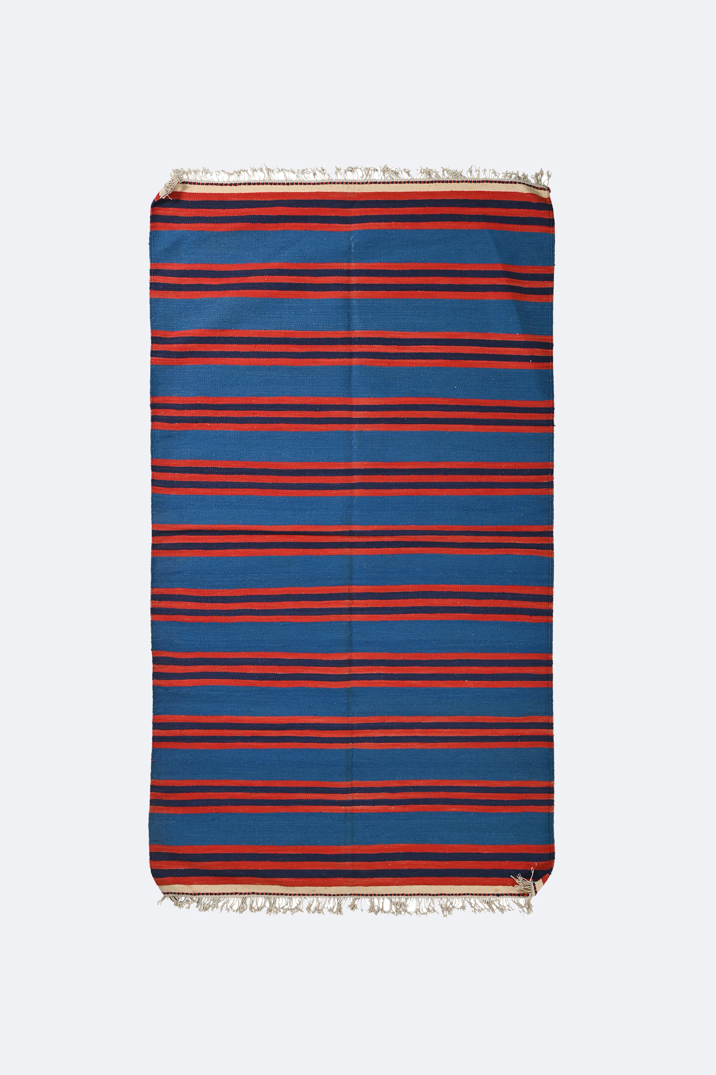 Crimson Stripe Punjabi Dhurrie