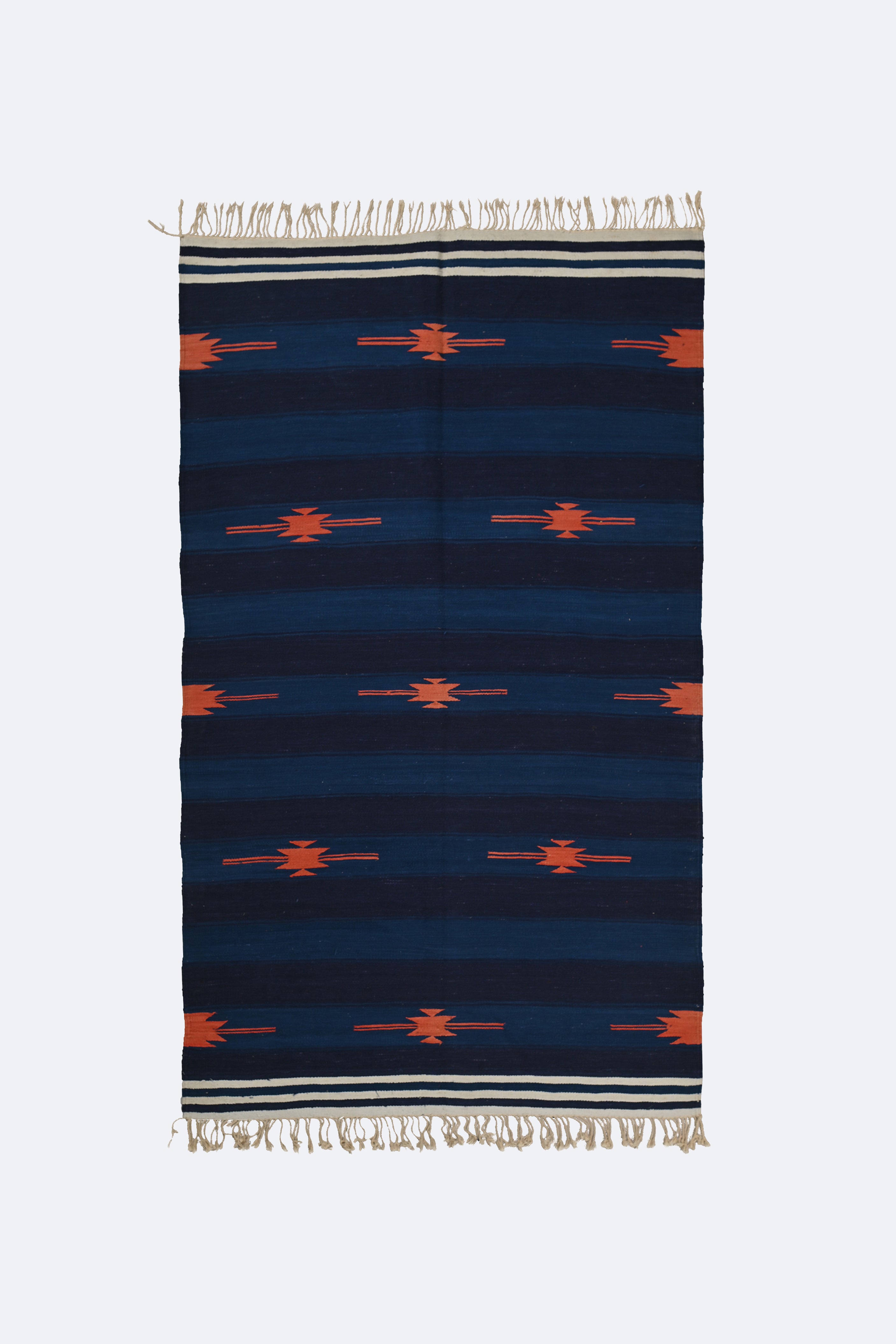 Midnight Stripe Punjabi Dhurrie