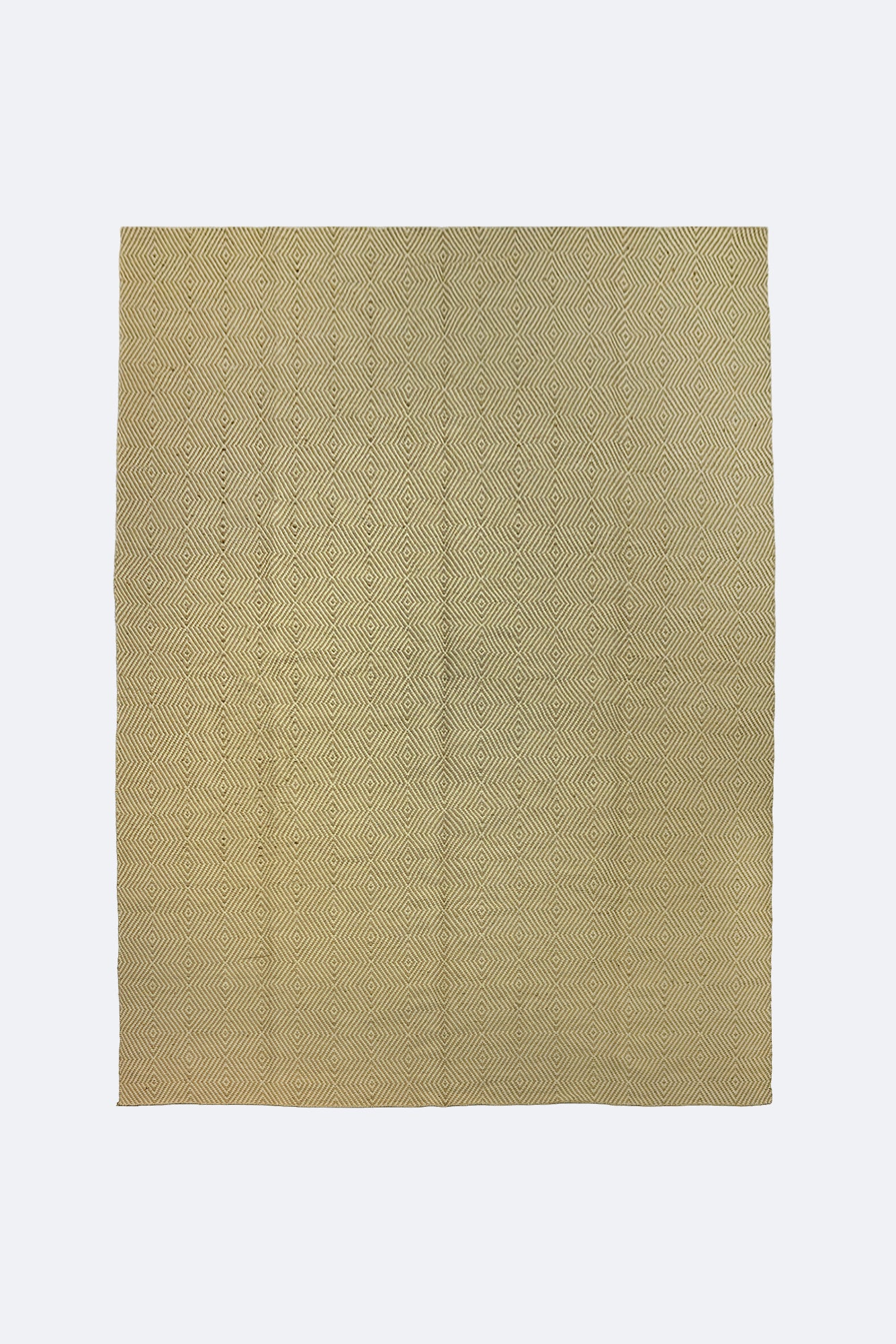 Diamond Lattice Natural Jute Rug