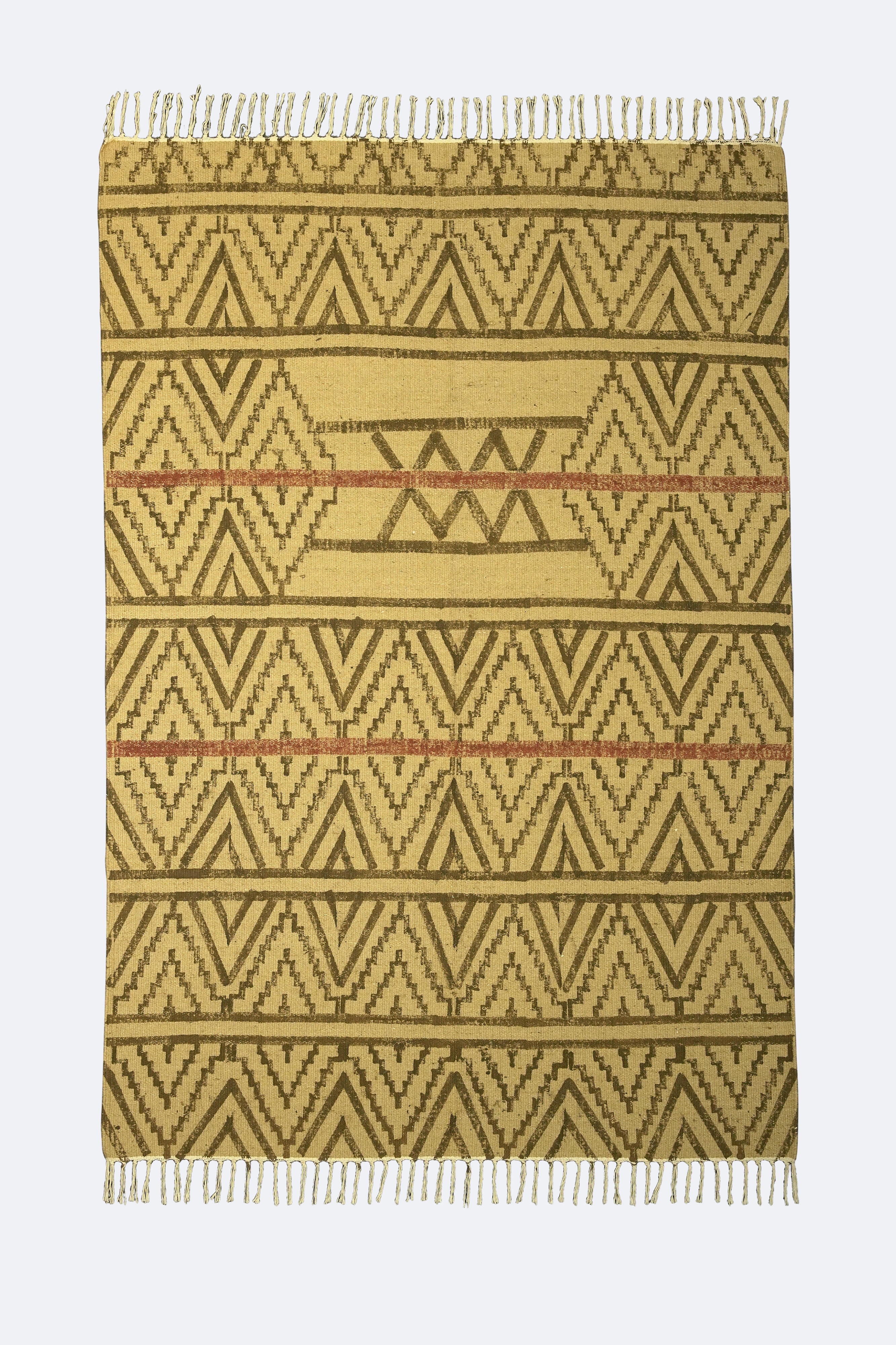 Nomad Chevron Printed Jute Rug