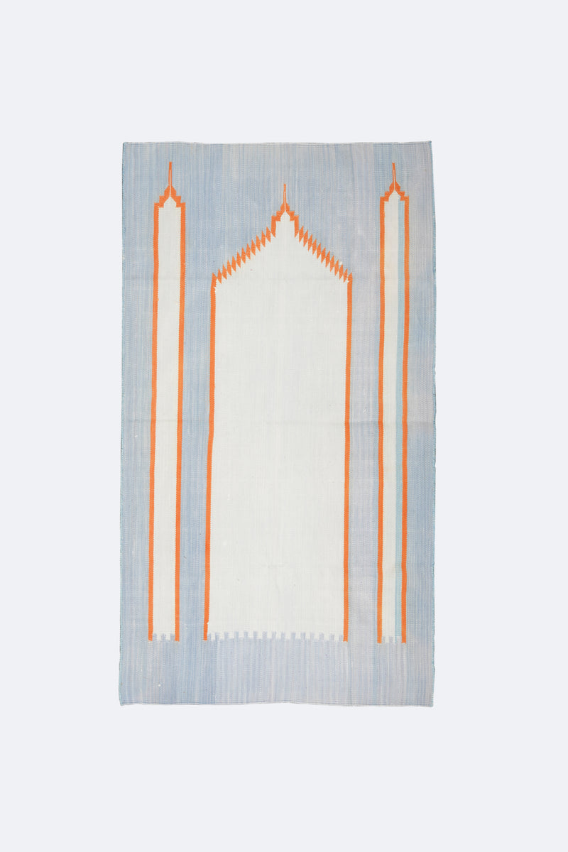 Amber Horizon Cotton Handwoven Muslim Prayer Rug