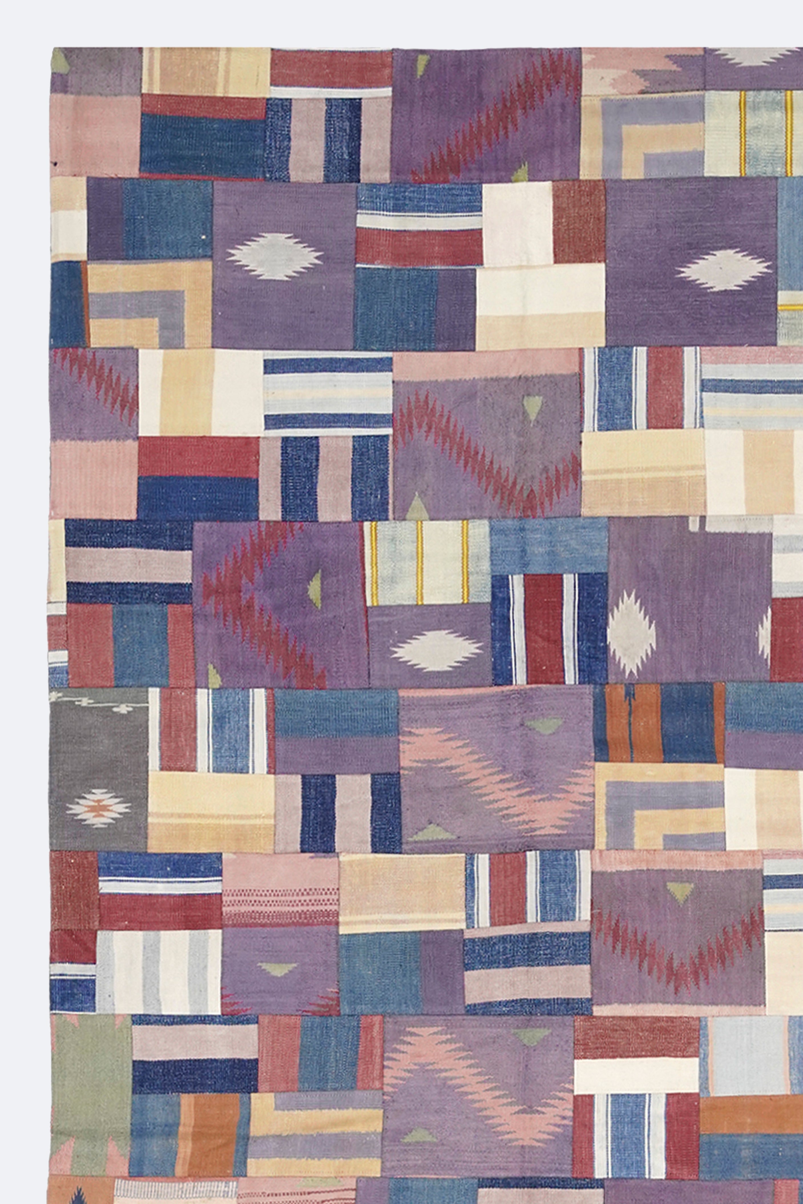 Modern Accent Patchwork Rug