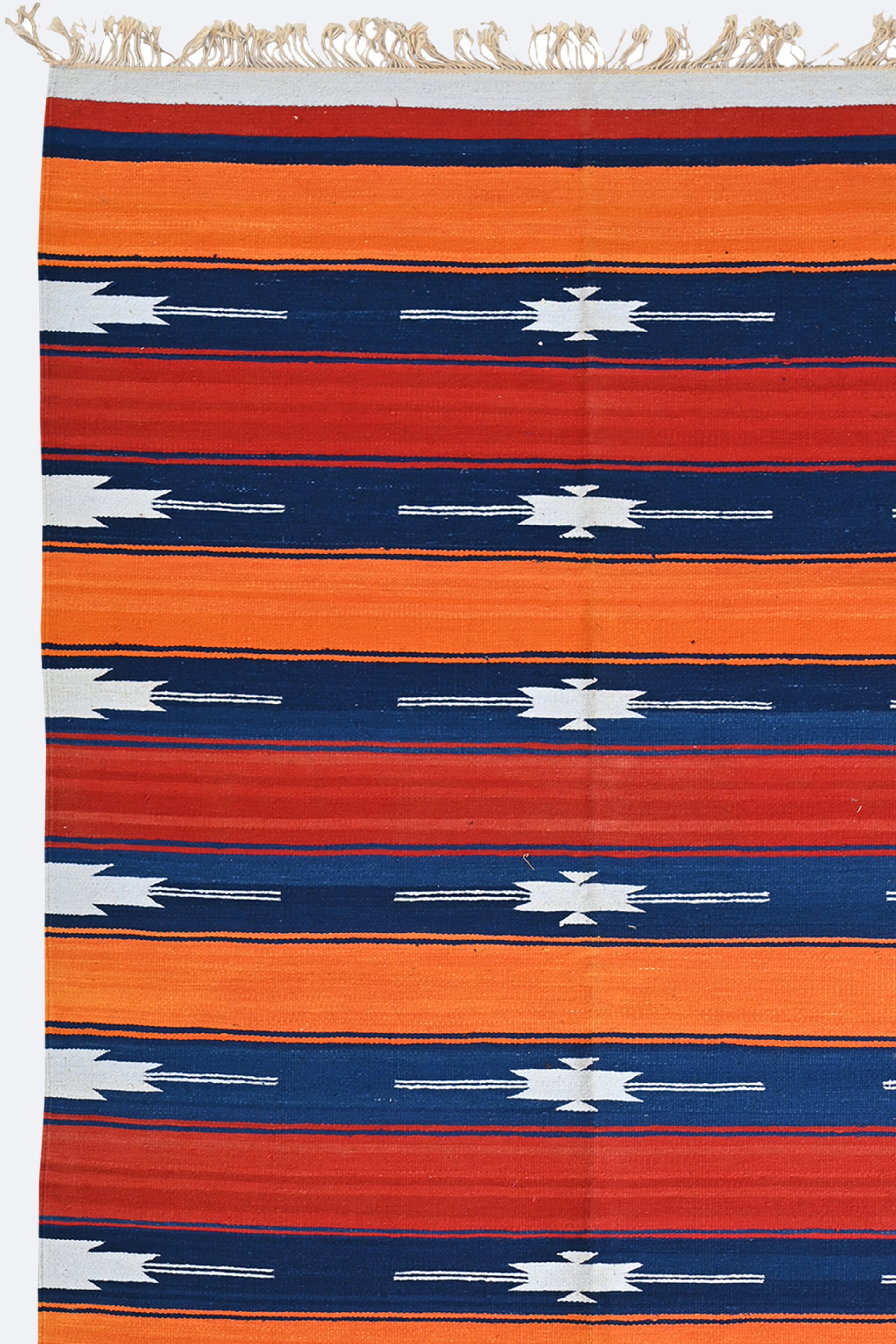 Sunset Stripes Punjabi Dhurrie