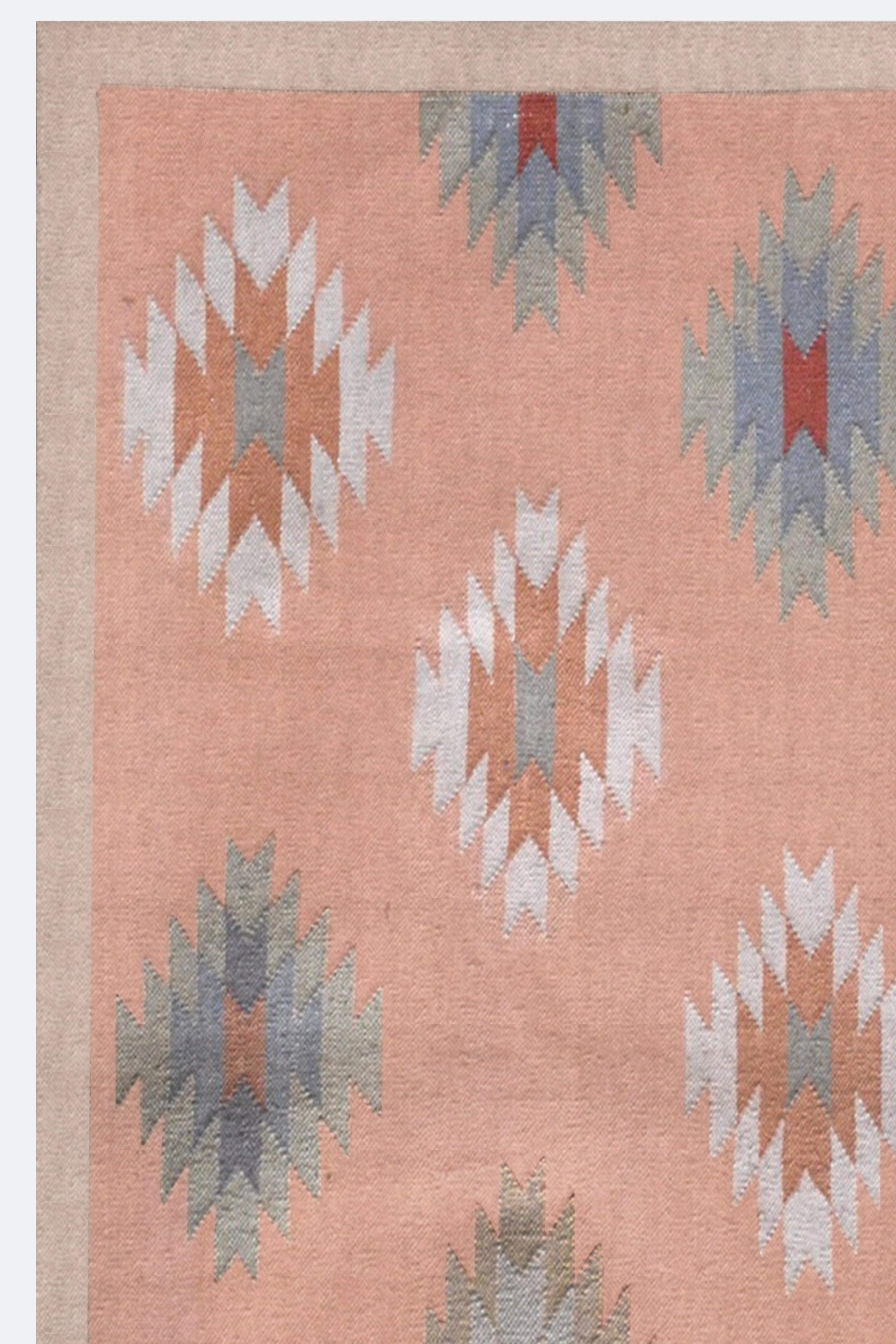 Blush Ikat Handwoven Cotton Runner