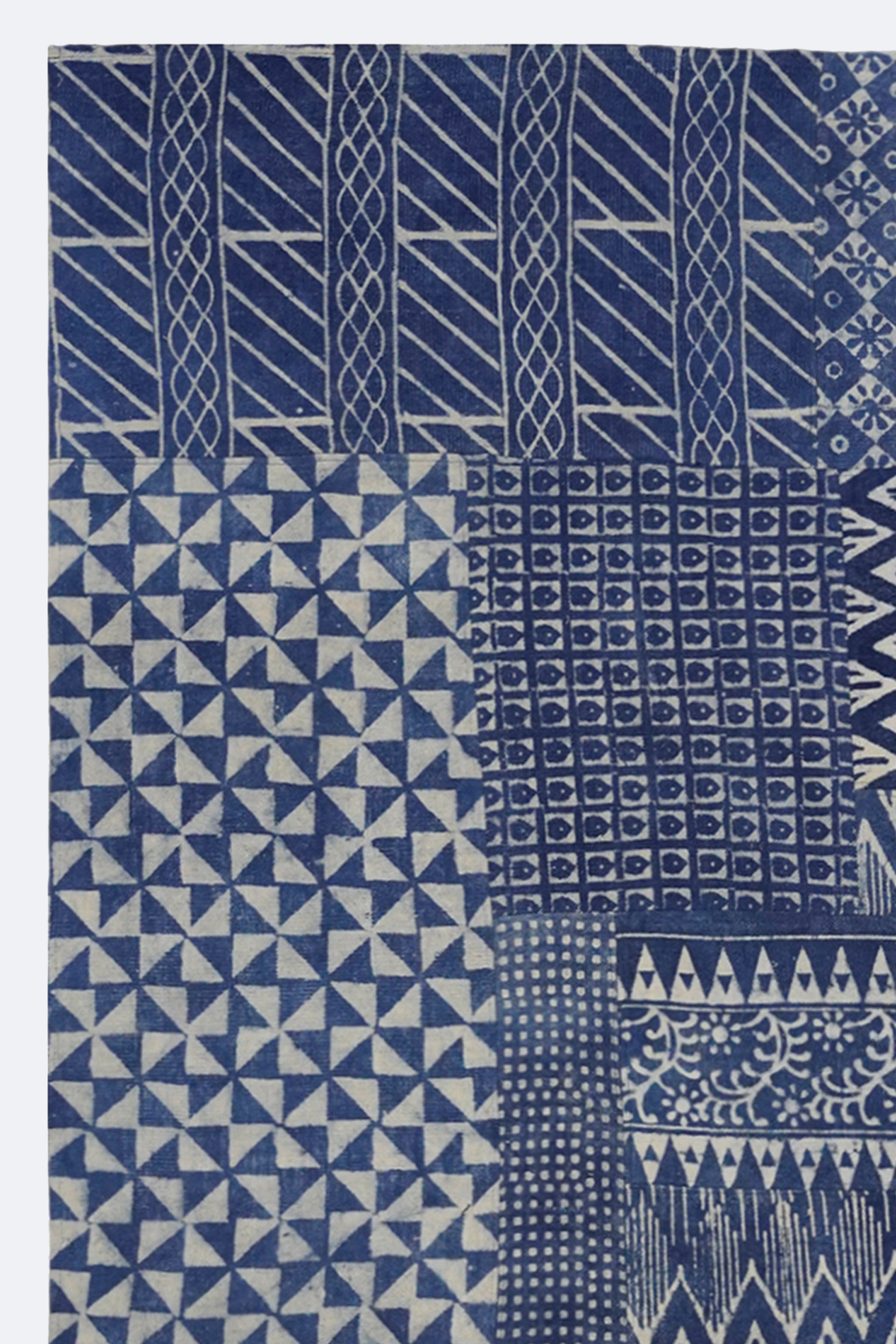 Abstract Mosaic Patchwork Rug