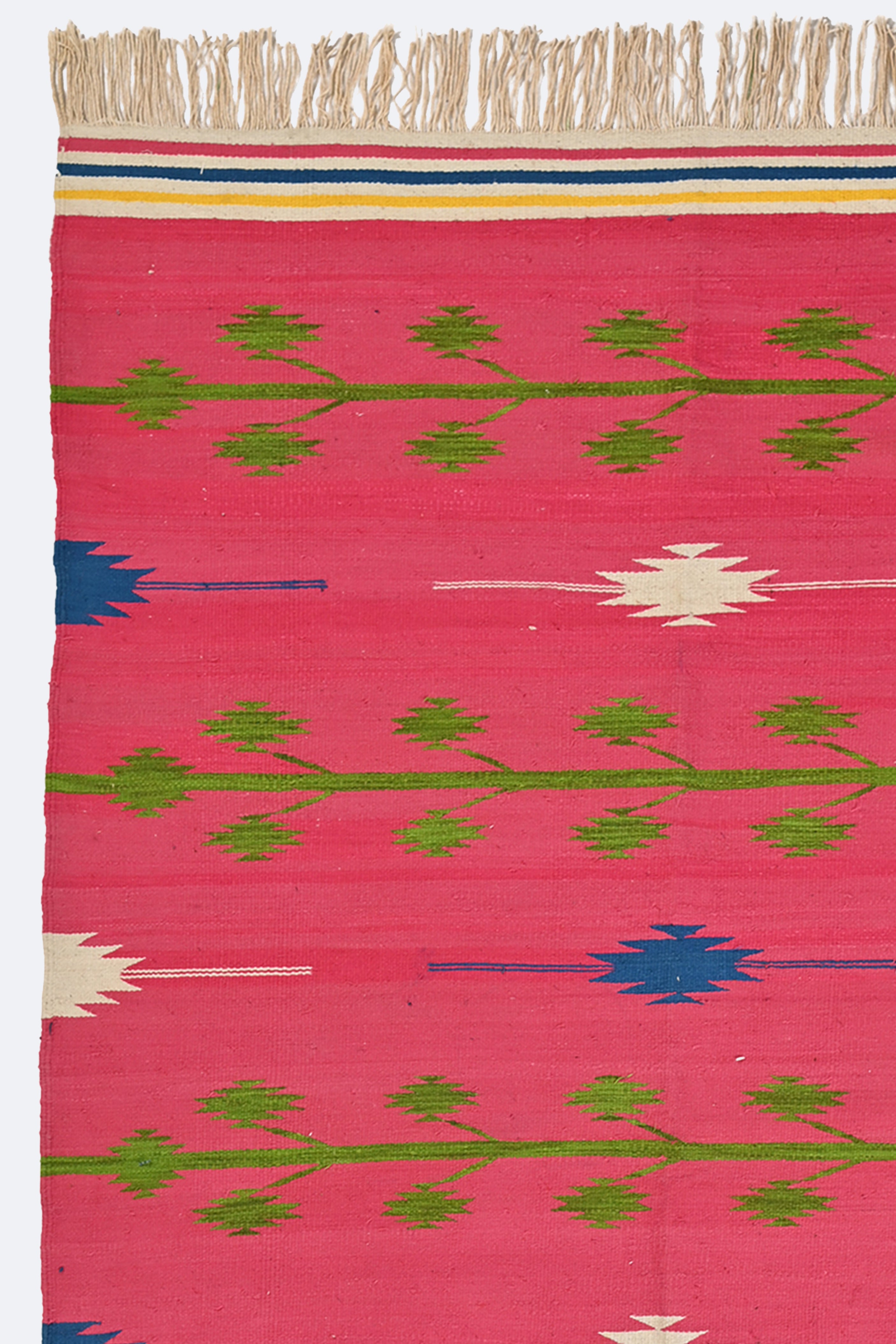 Blush Horizon Reversible Punjabi Dhurrie