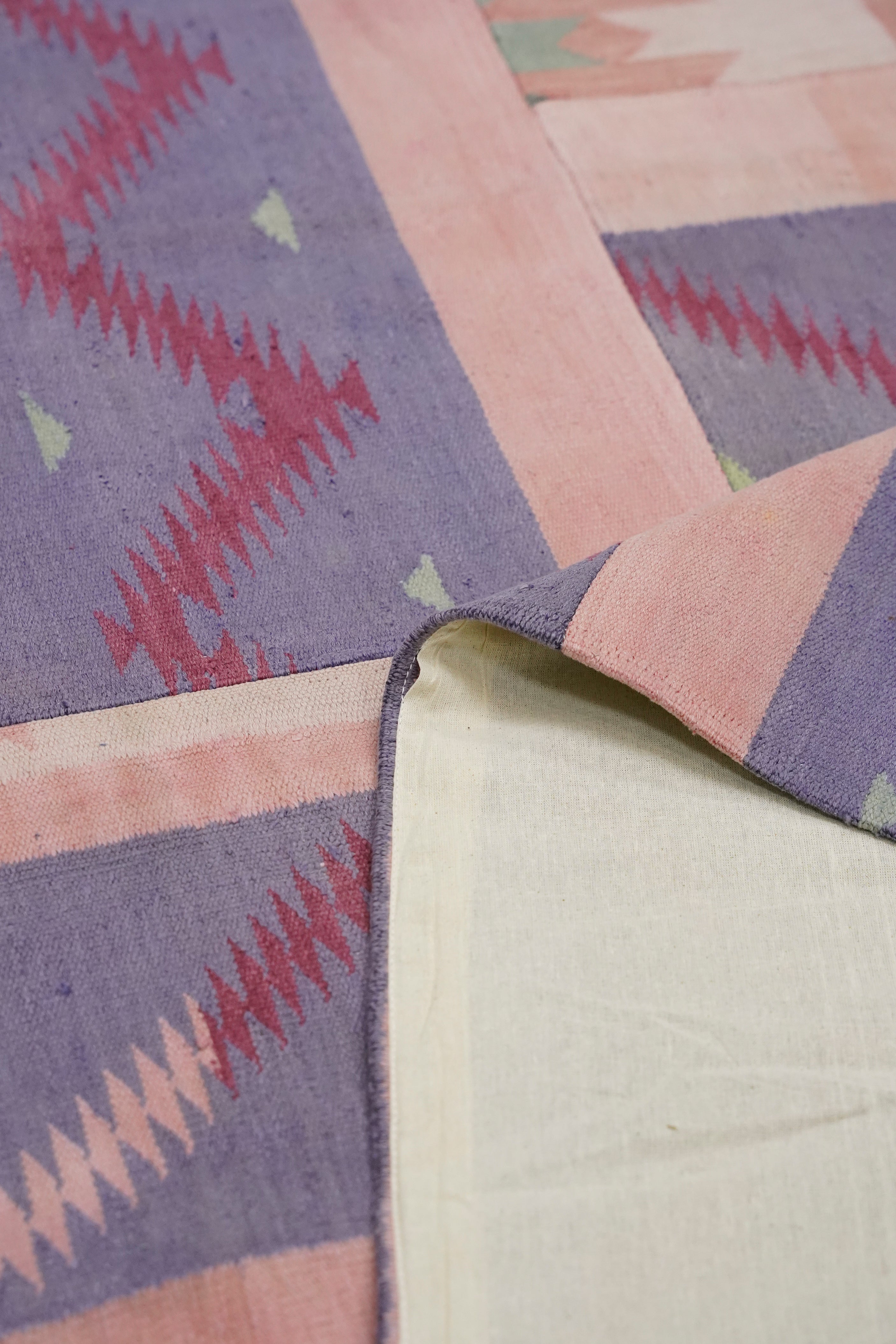 Abstract Stripe Patchwork Stripe Rug