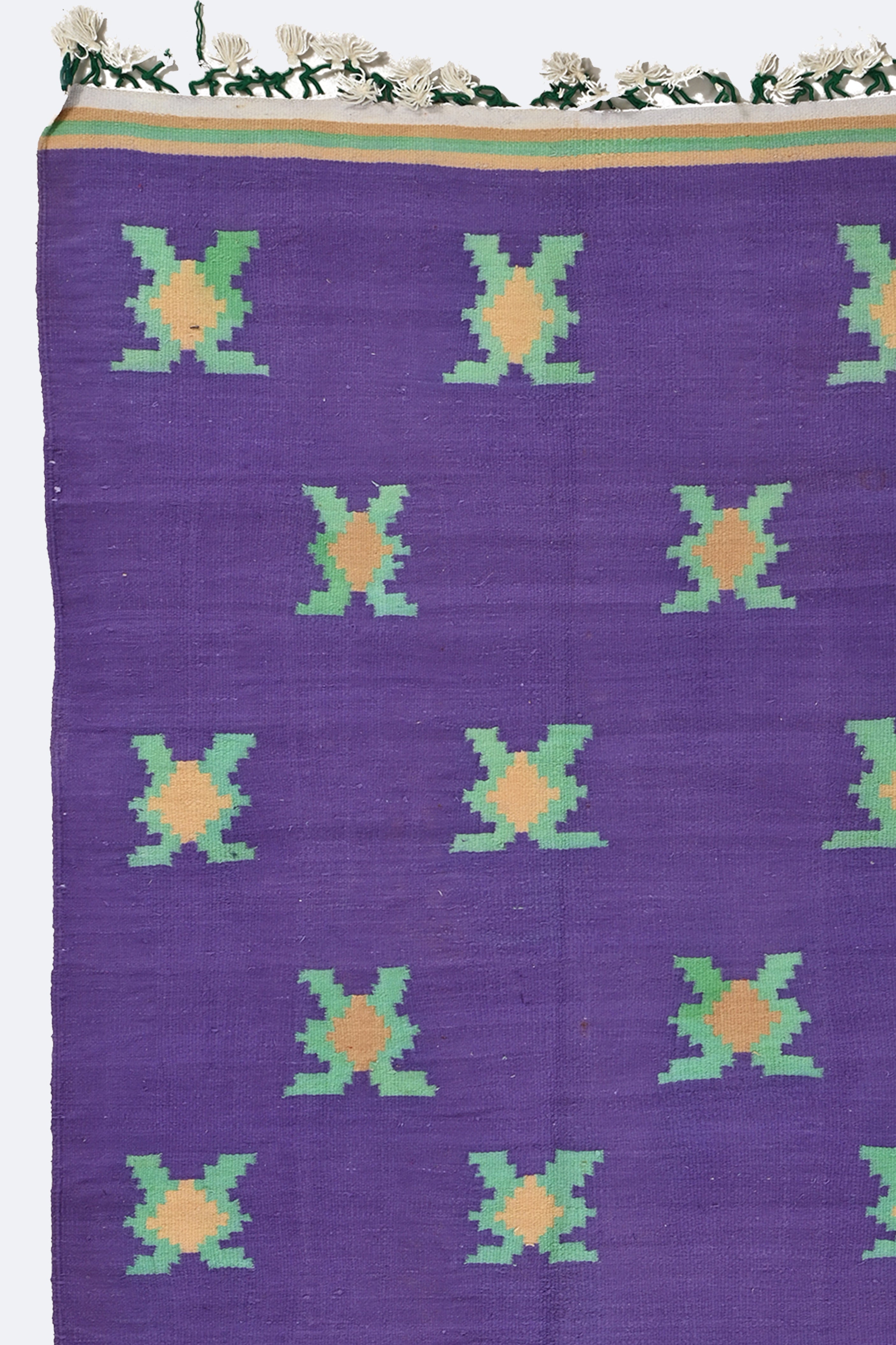 Lavender Blooms Punjabi Dhurrie