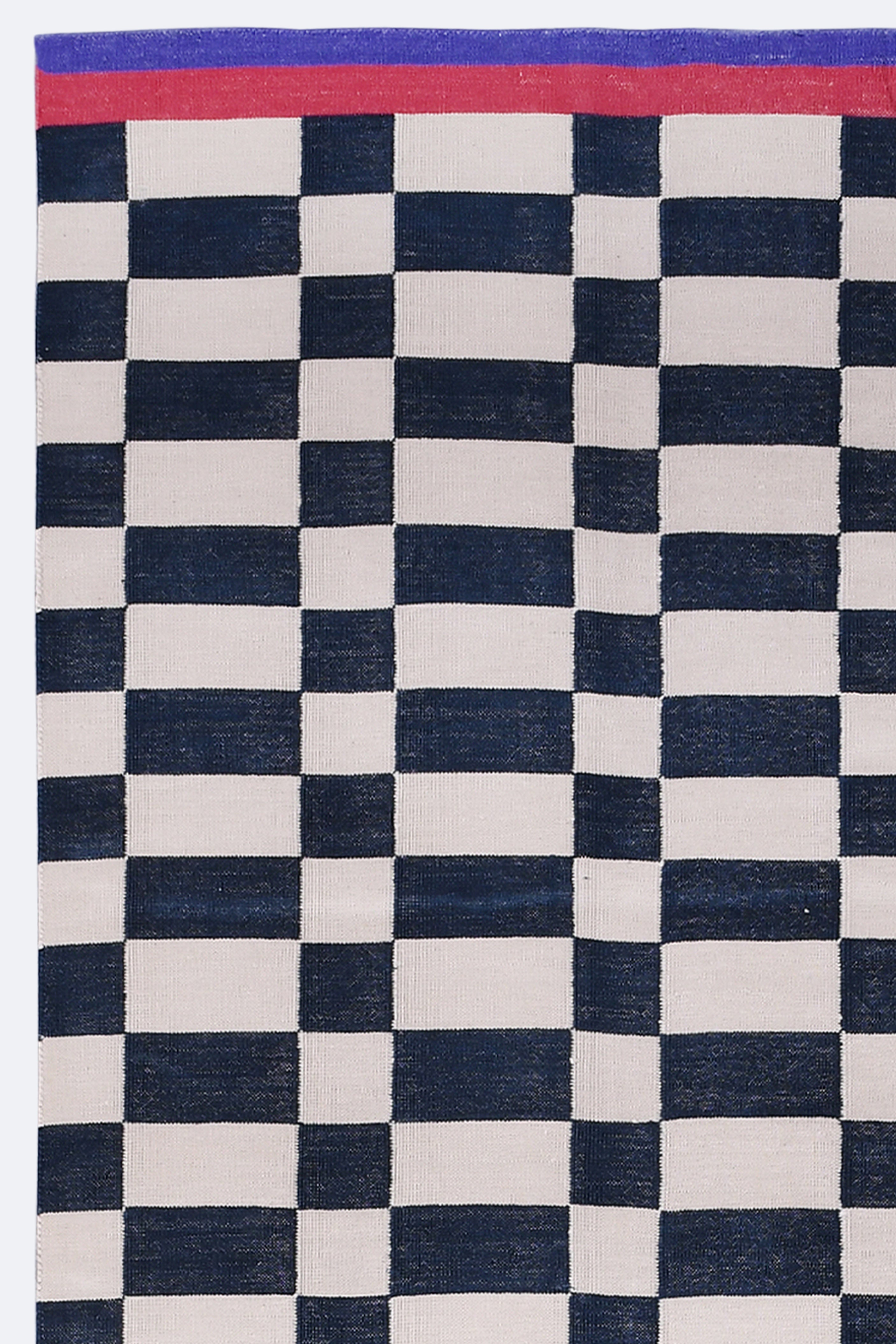 Checkered Charm Cotton Runner