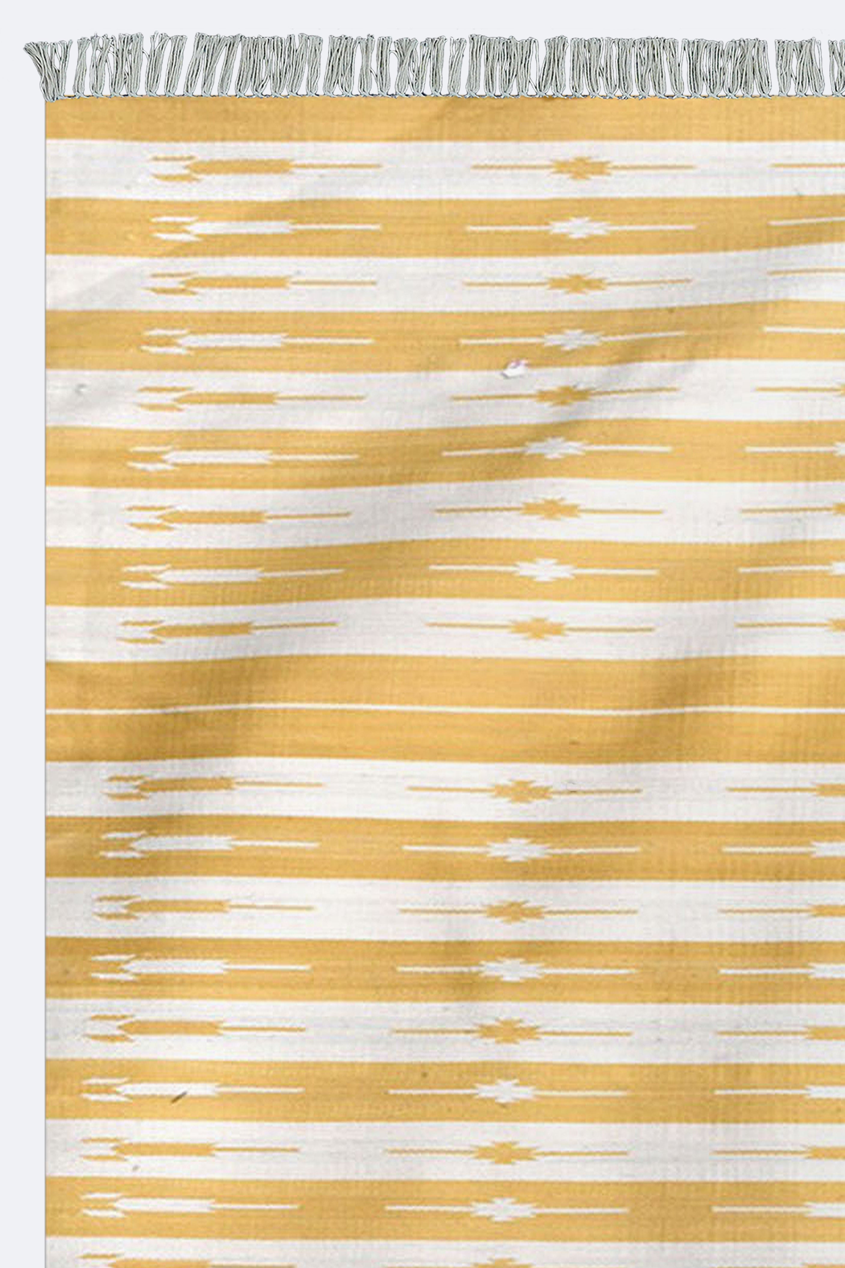 Sunny Stripes Handwoven Cotton Runner