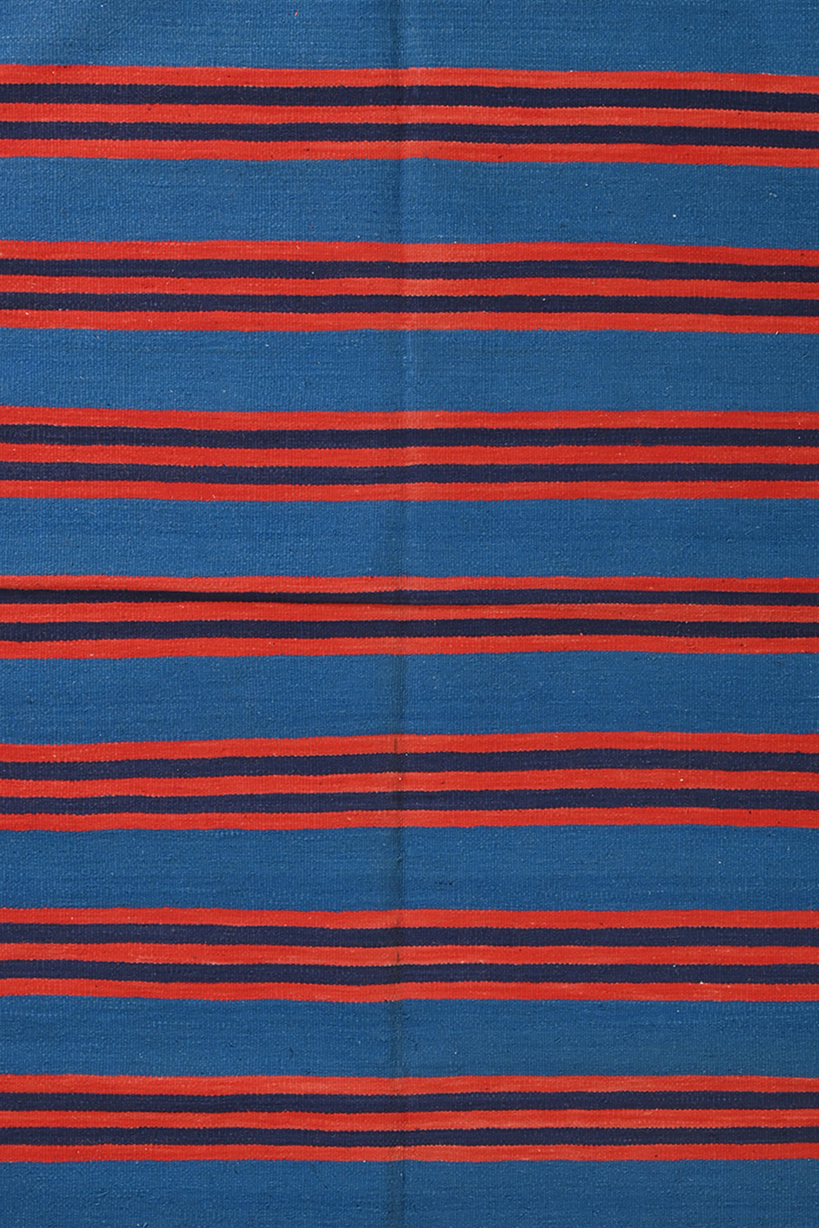 Crimson Stripe Punjabi Dhurrie