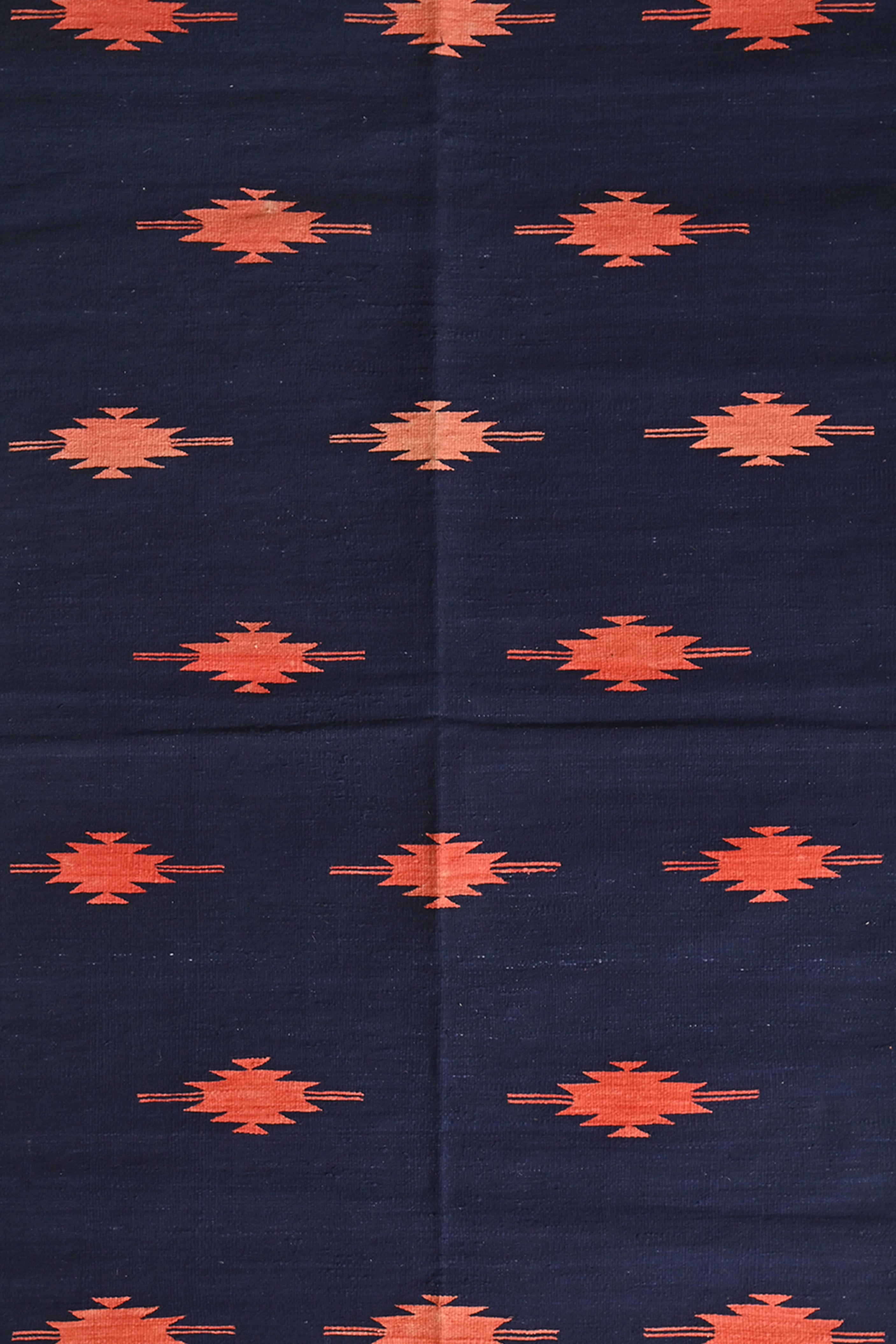 Navy Flame Punjabi Dhurrie