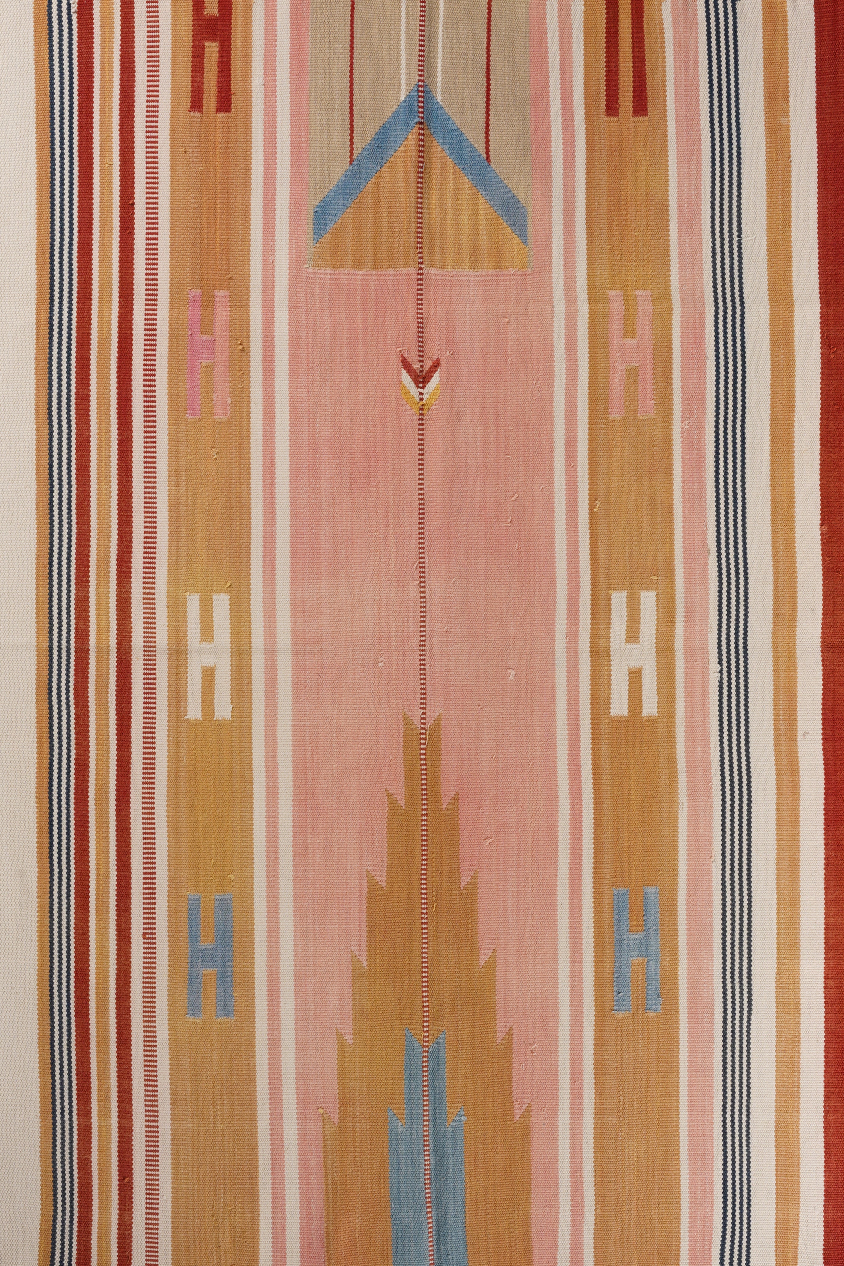 Golden Horizon Cotton Handwoven Muslim Prayer Rug