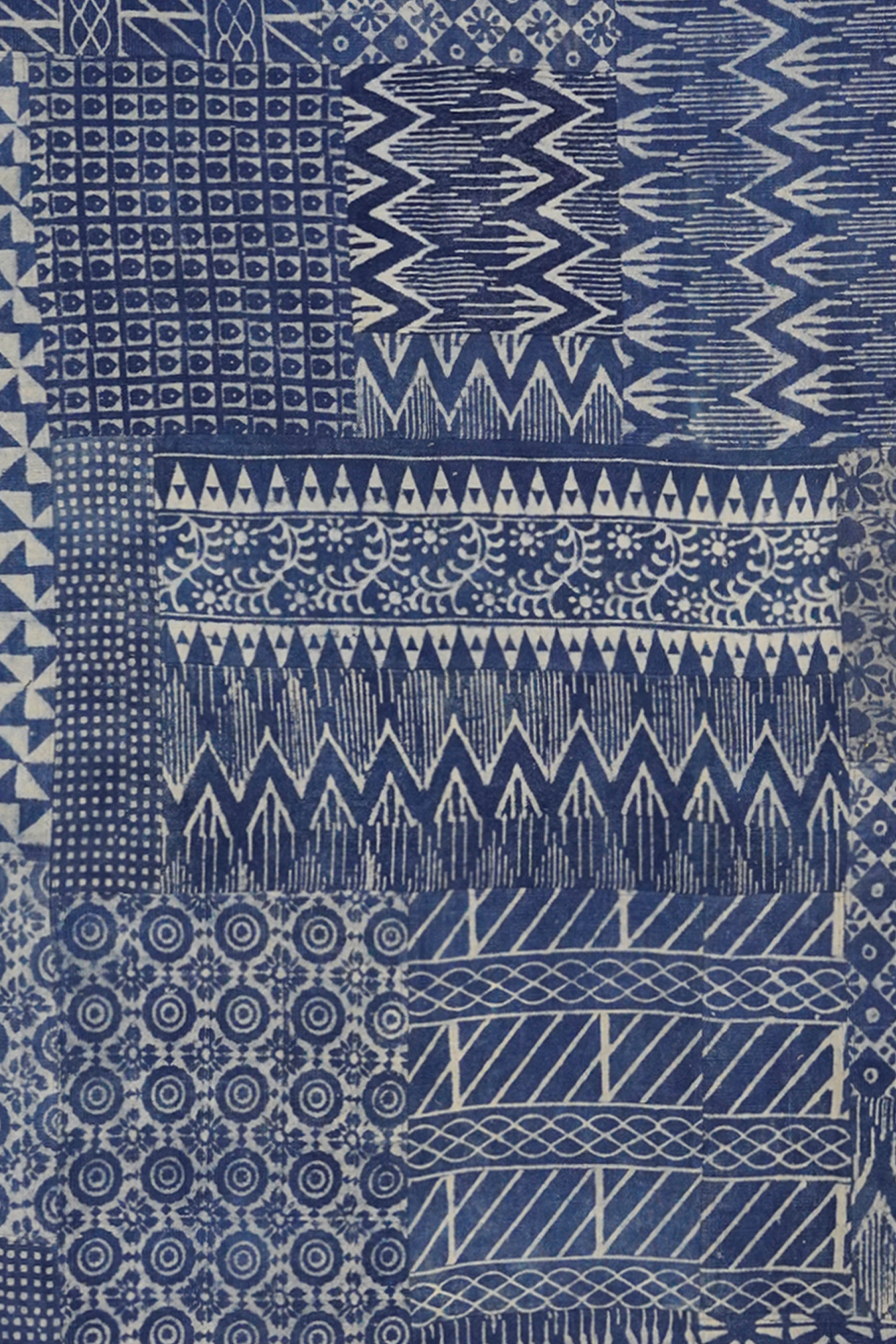 Abstract Mosaic Patchwork Rug