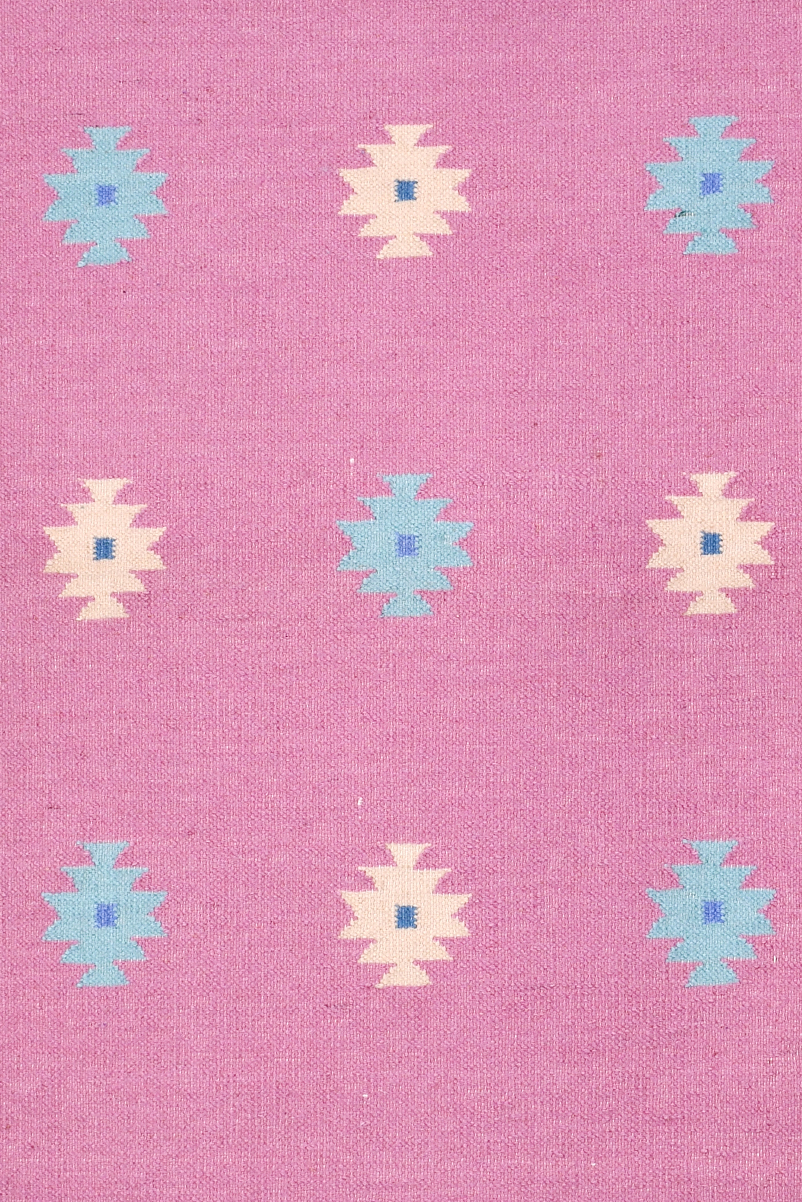Pink Horizon Handwoven Cotton Runner