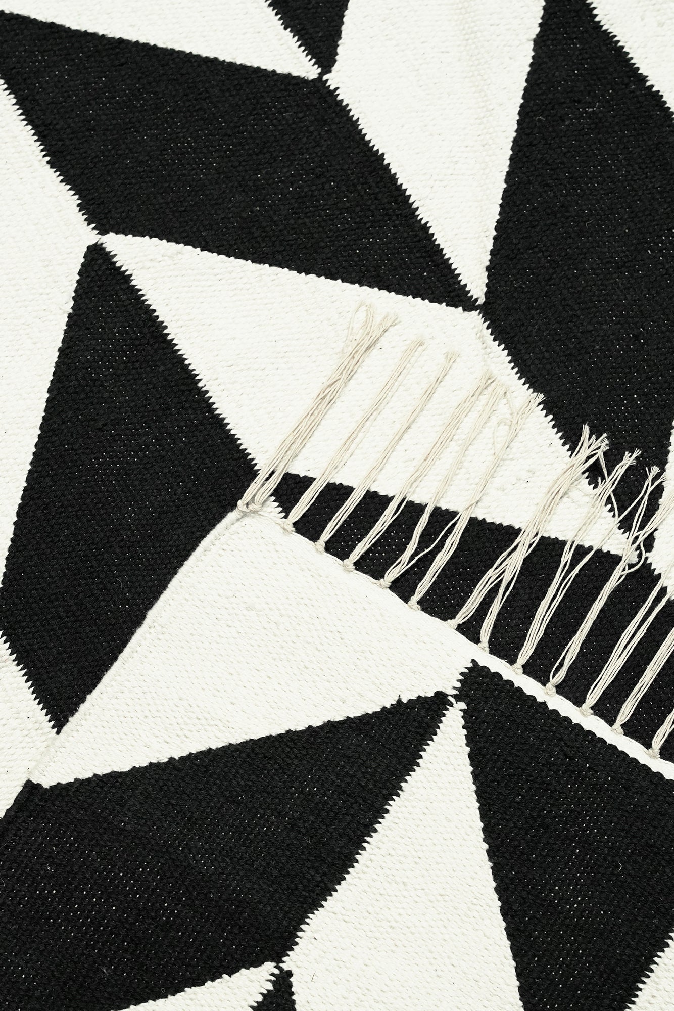 Monochrome Chevron Flatweave Rug