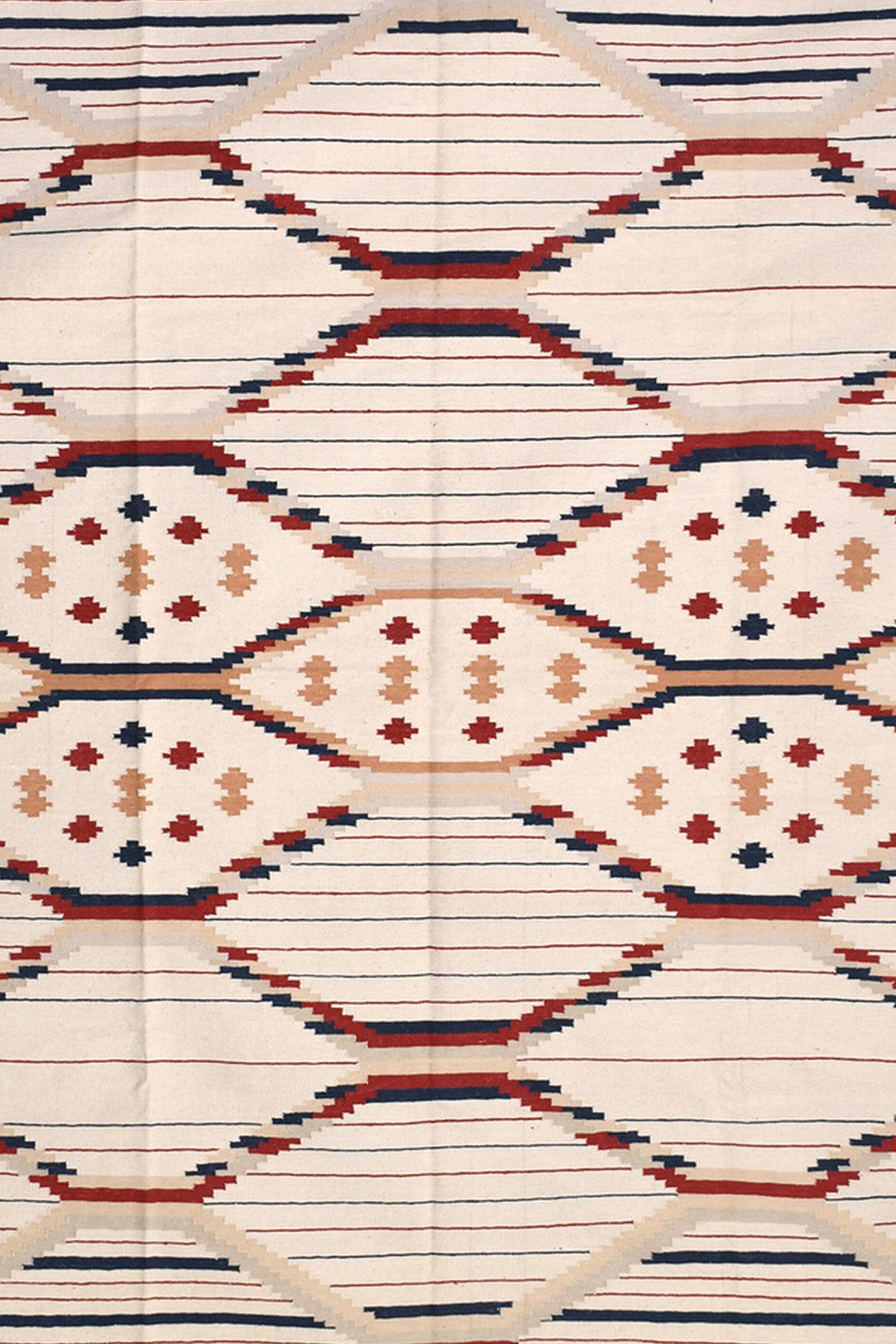 Southwestern Stripe Reversible Flatweave Rug