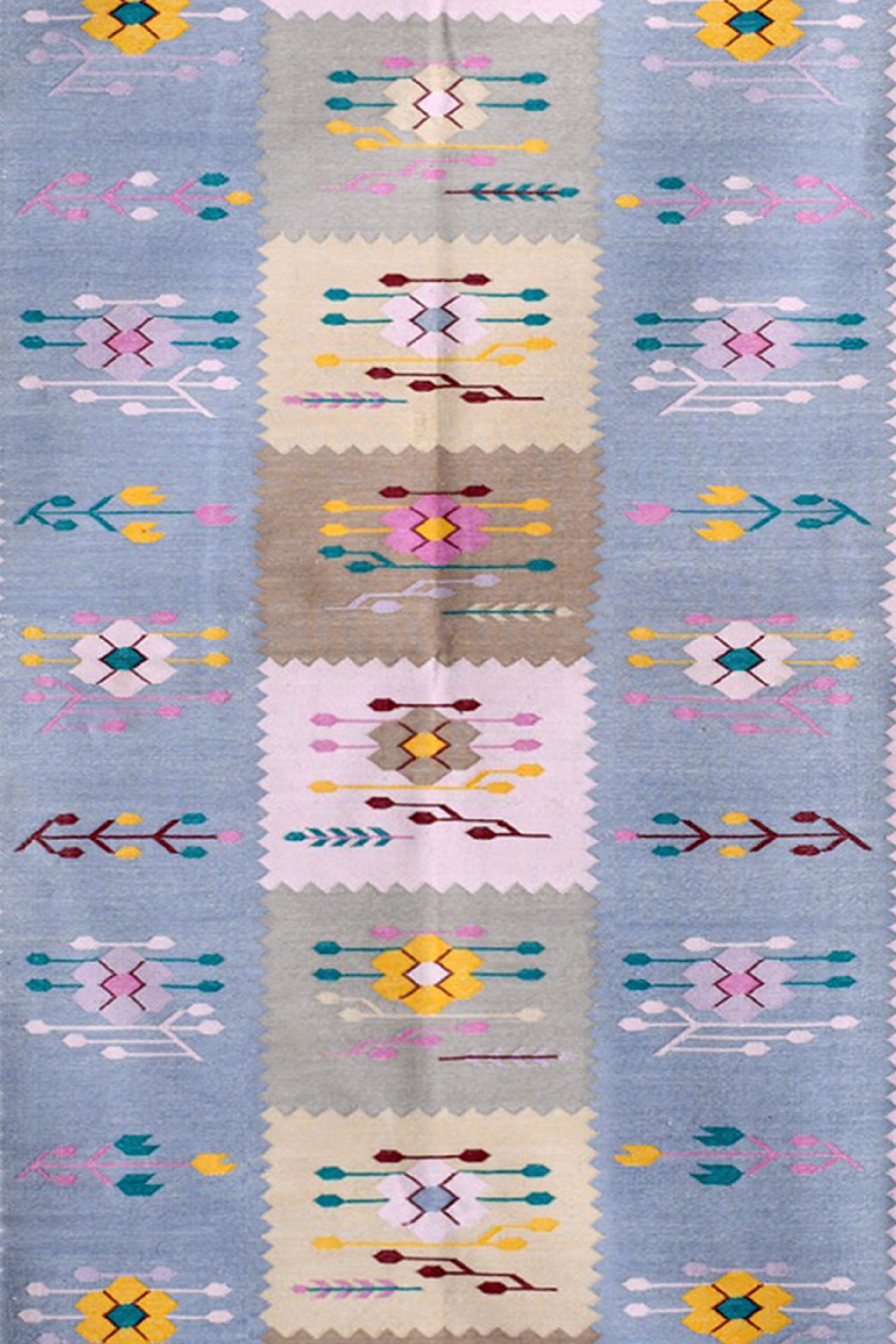 Pastel Harmony Handwoven Cotton Runner