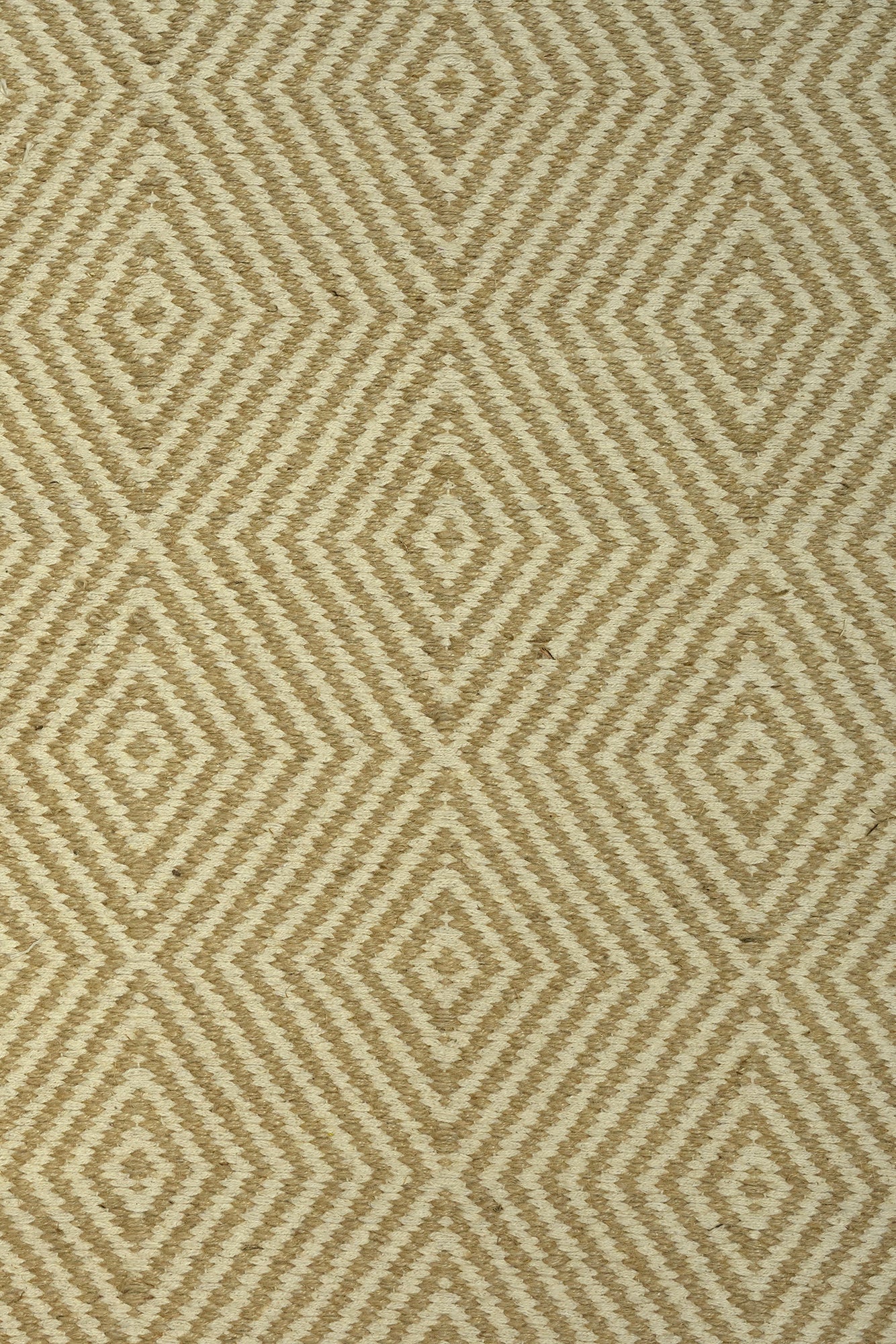 Diamond Lattice Natural Jute Rug