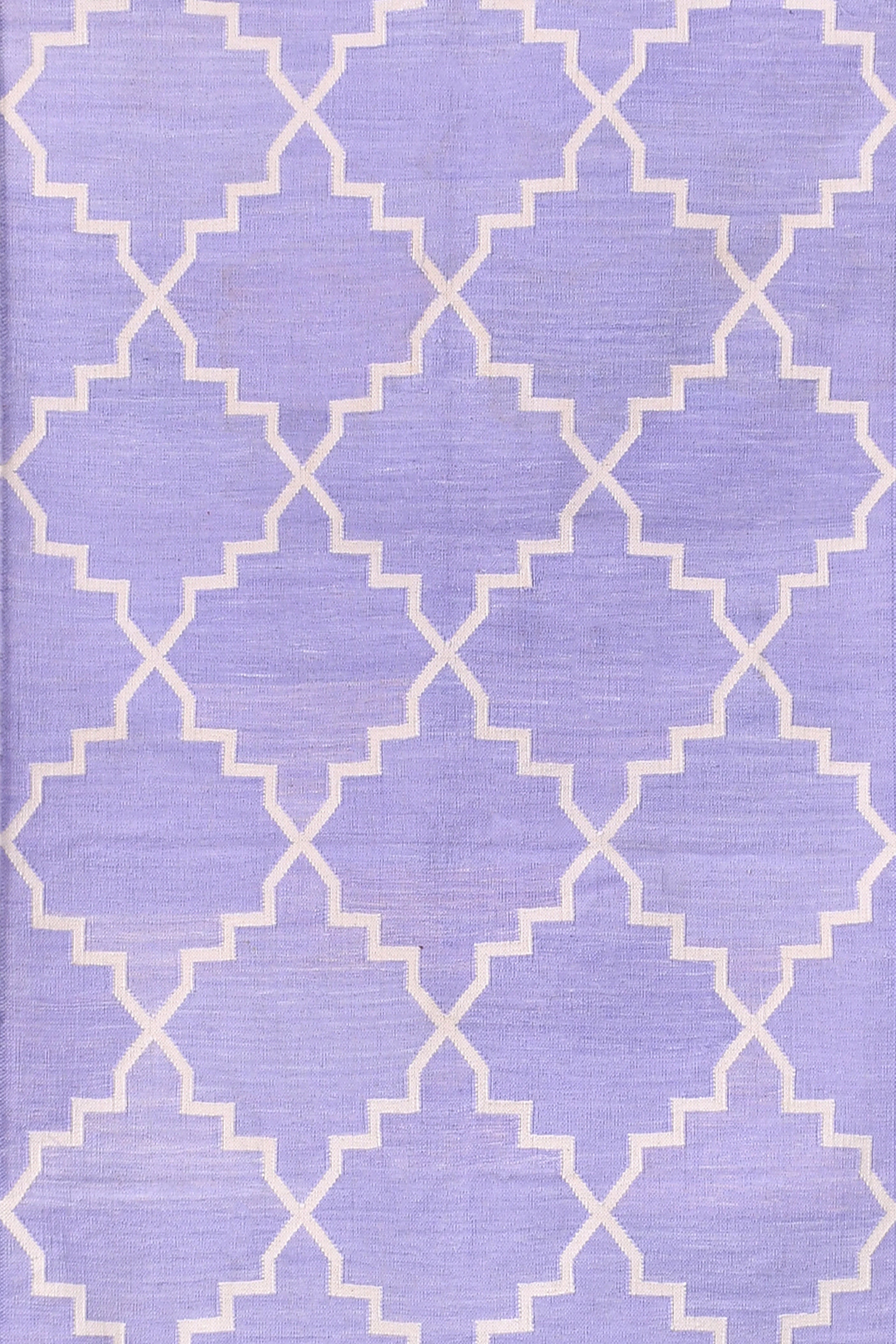 Lilac Lattice Handwoven Cotton Runner