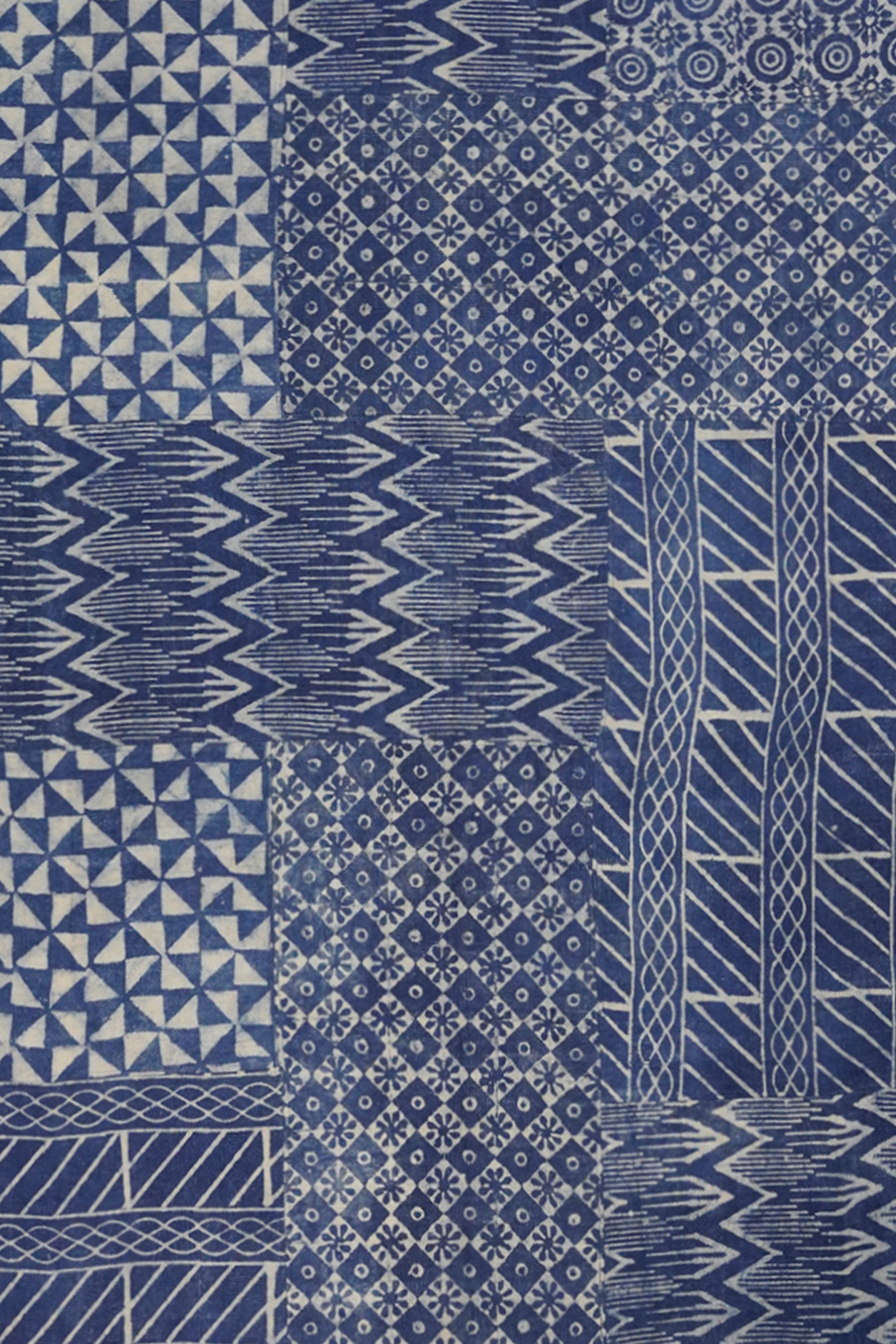 Midnight Tiles Patchwork Rug