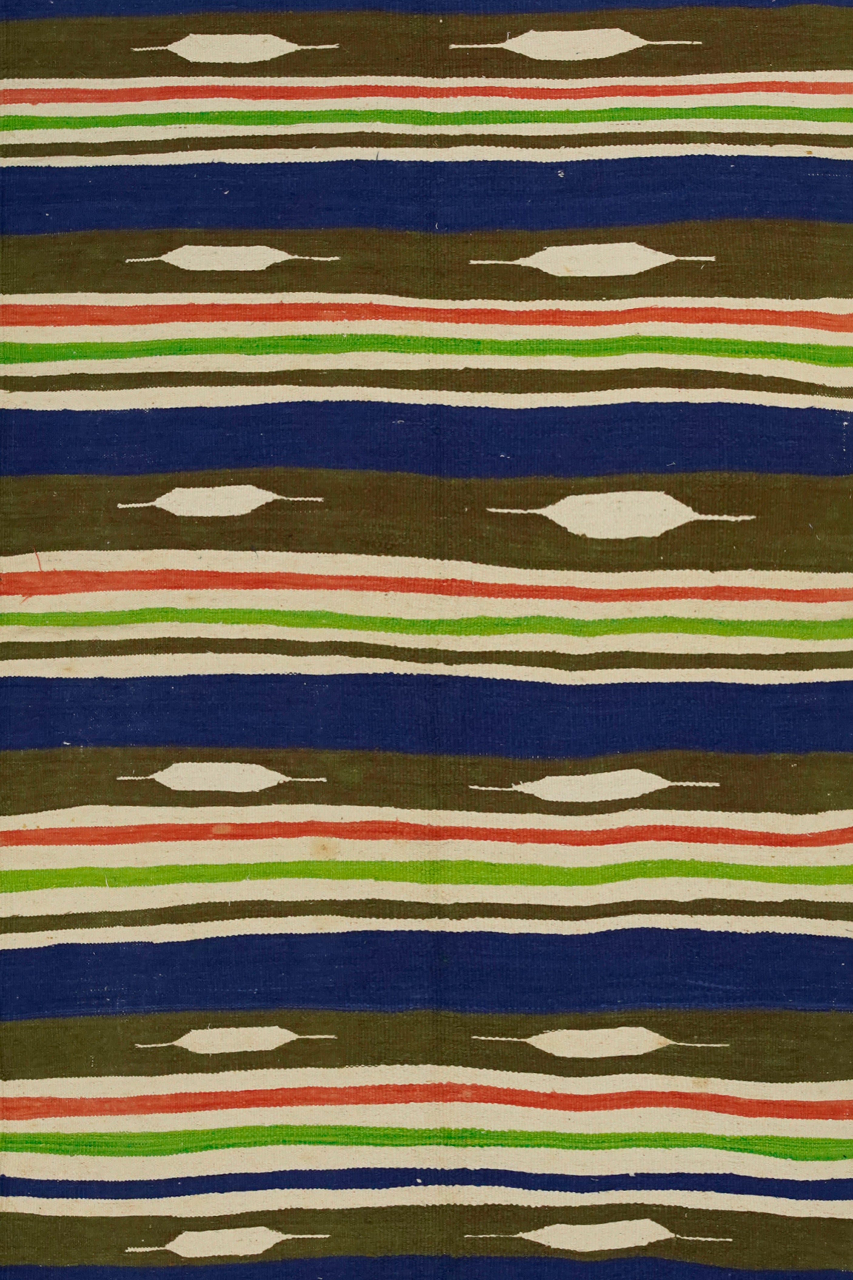 Handwoven Multicolor Striped Punjabi Dhurrie