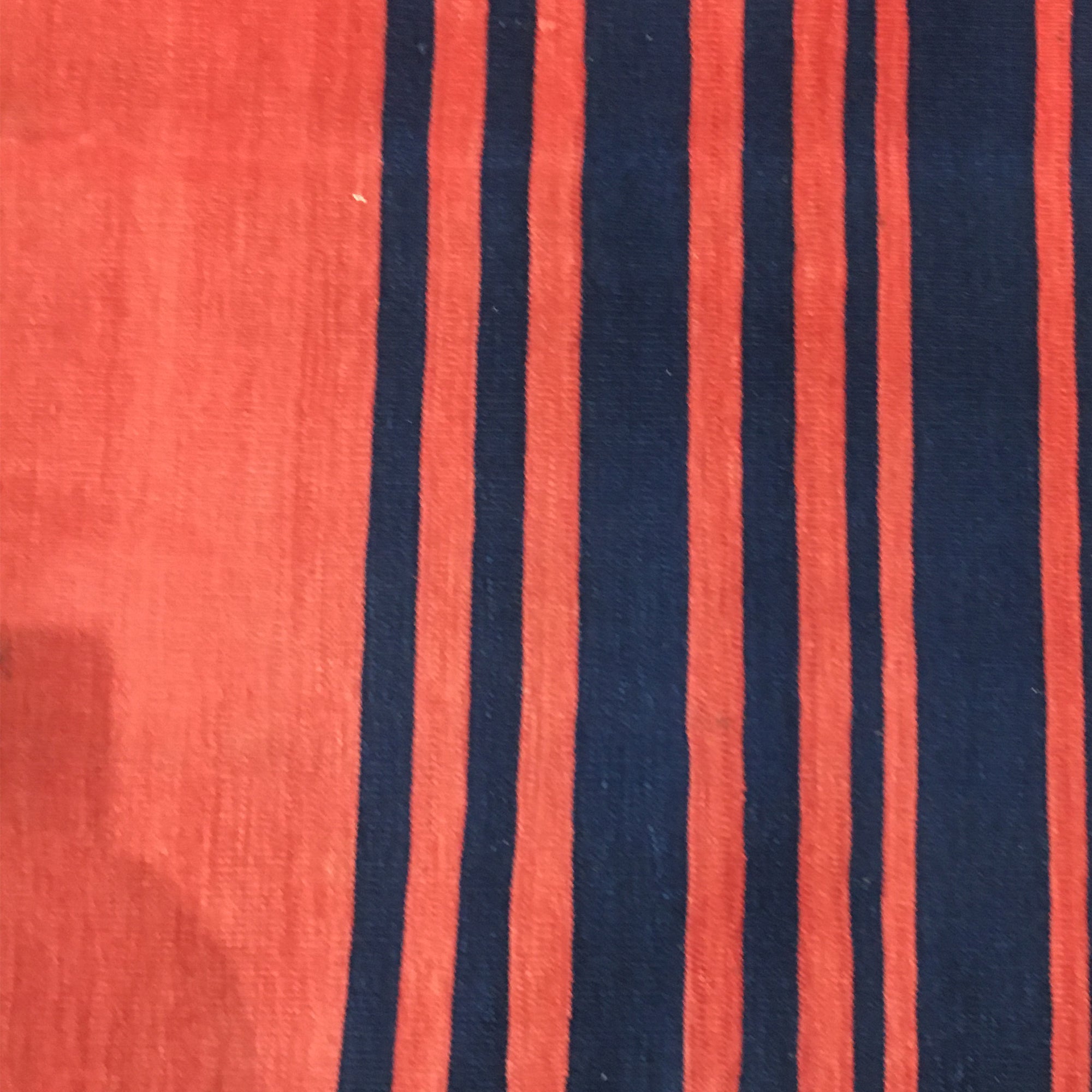 Jainamaz Prayer Rug in Brick Red and Navy Blue
