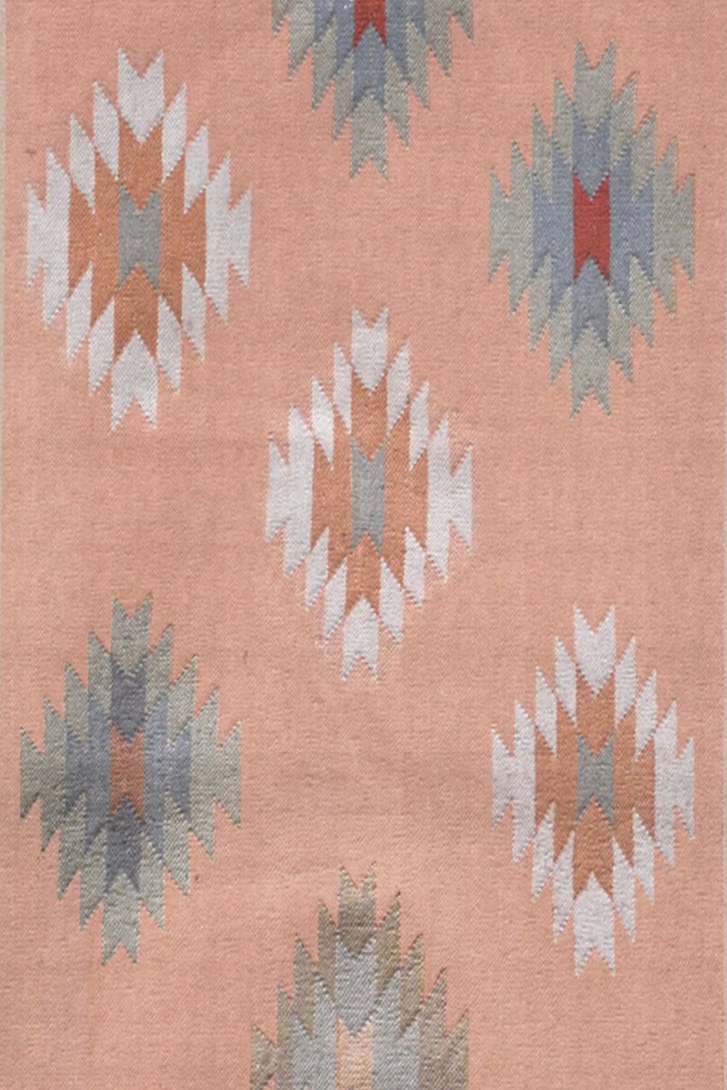 Blush Ikat Handwoven Cotton Runner