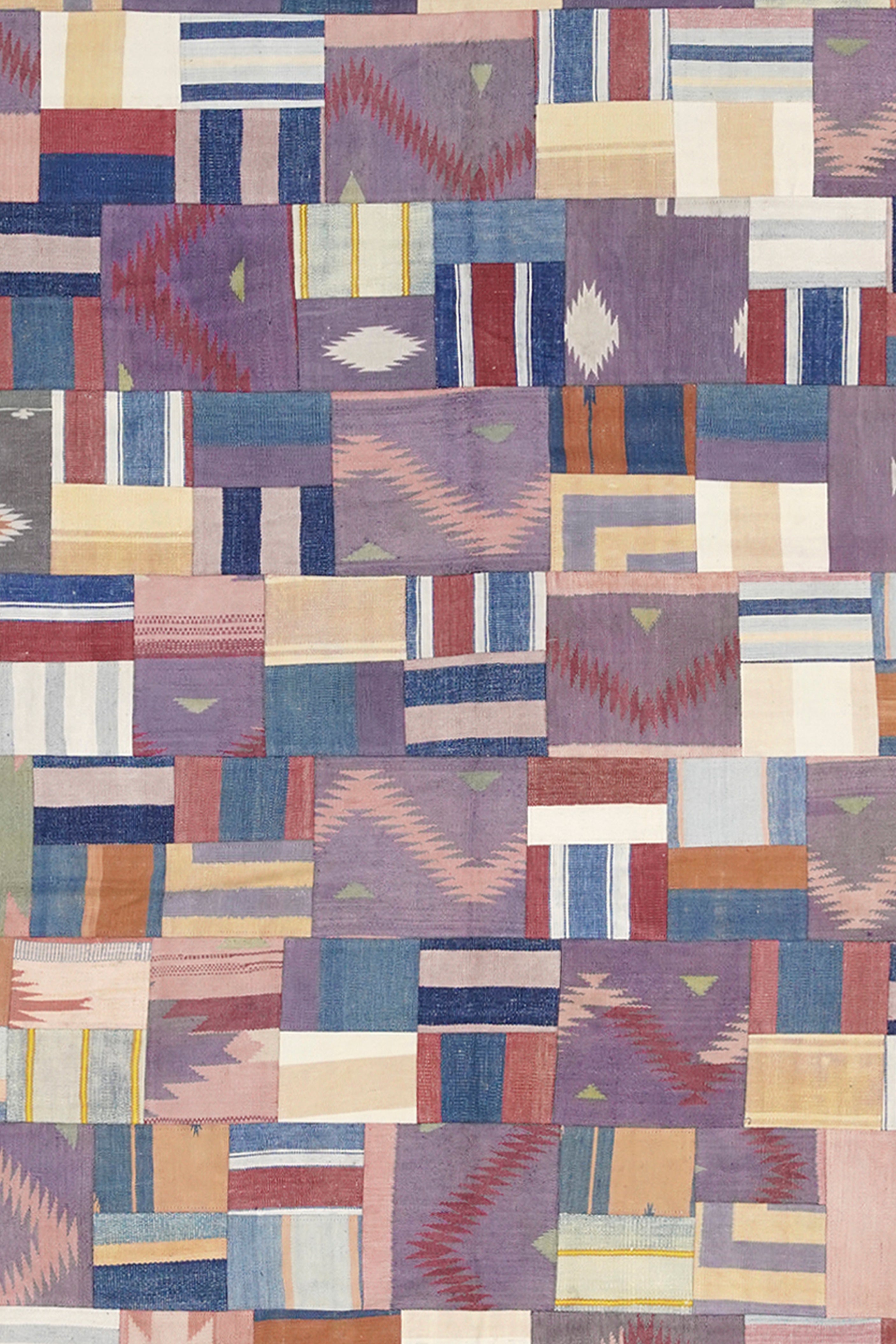 Modern Accent Patchwork Rug