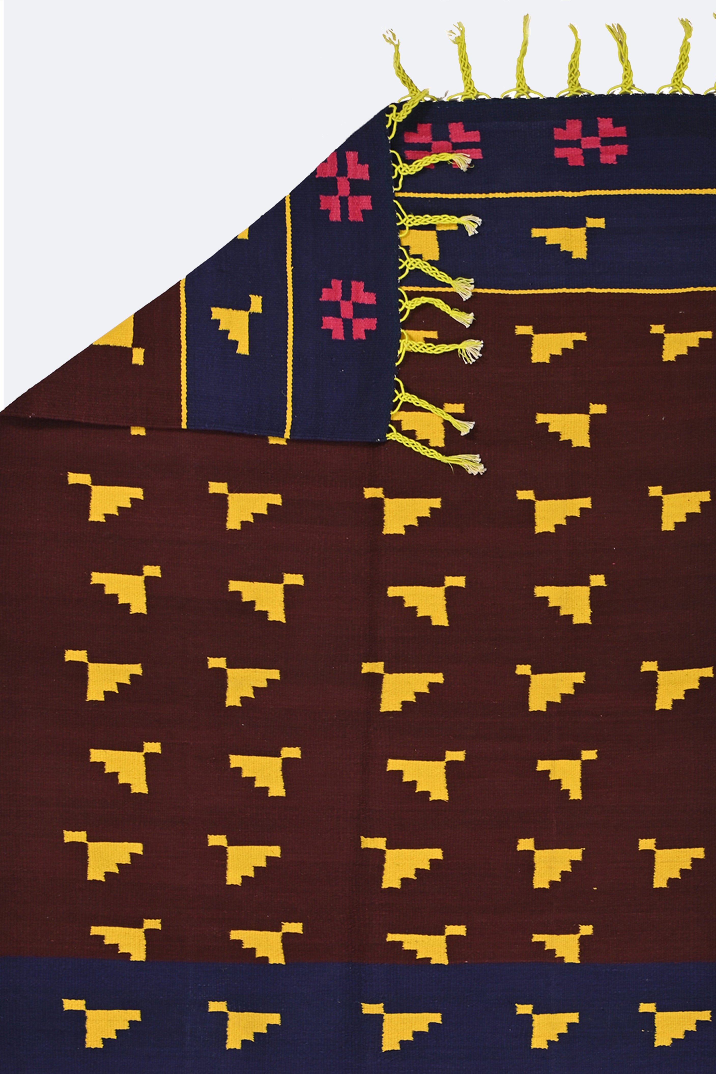 Golden Leaf Punjabi Dhurrie