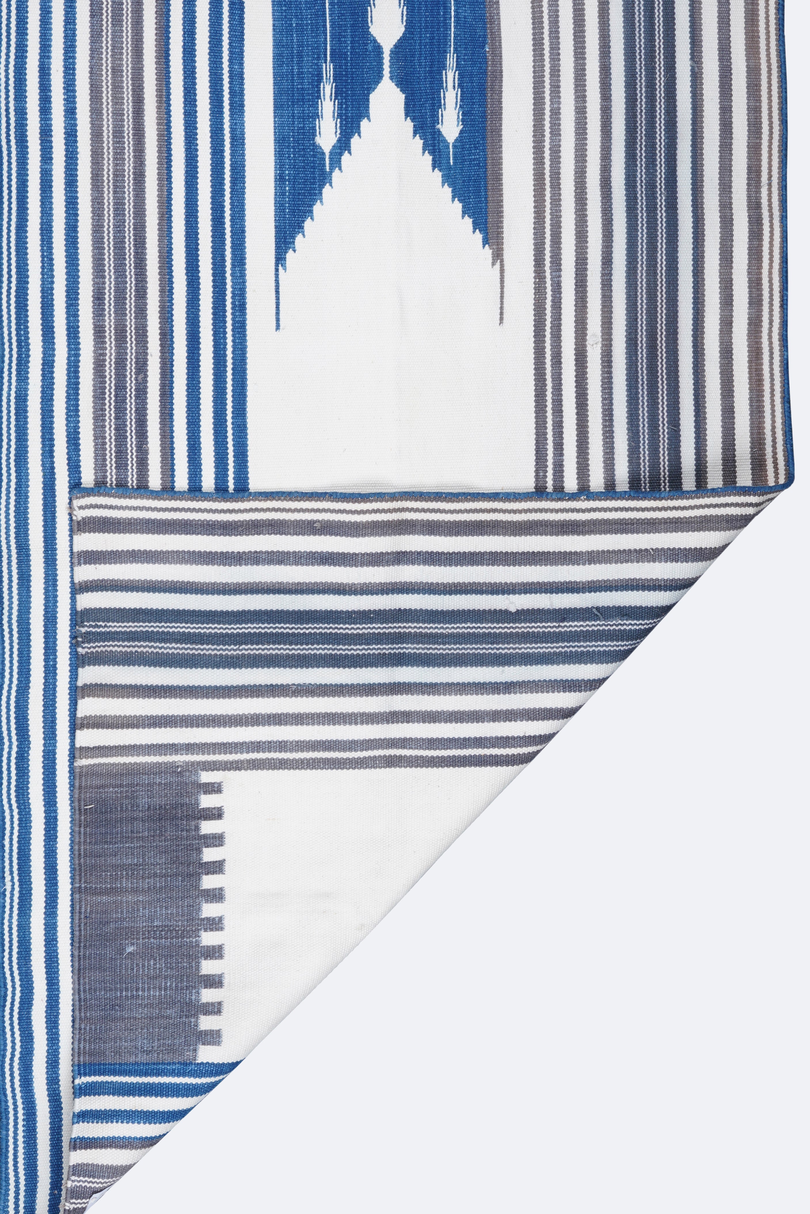 Azure Cotton Handwoven Muslim Prayer Rug