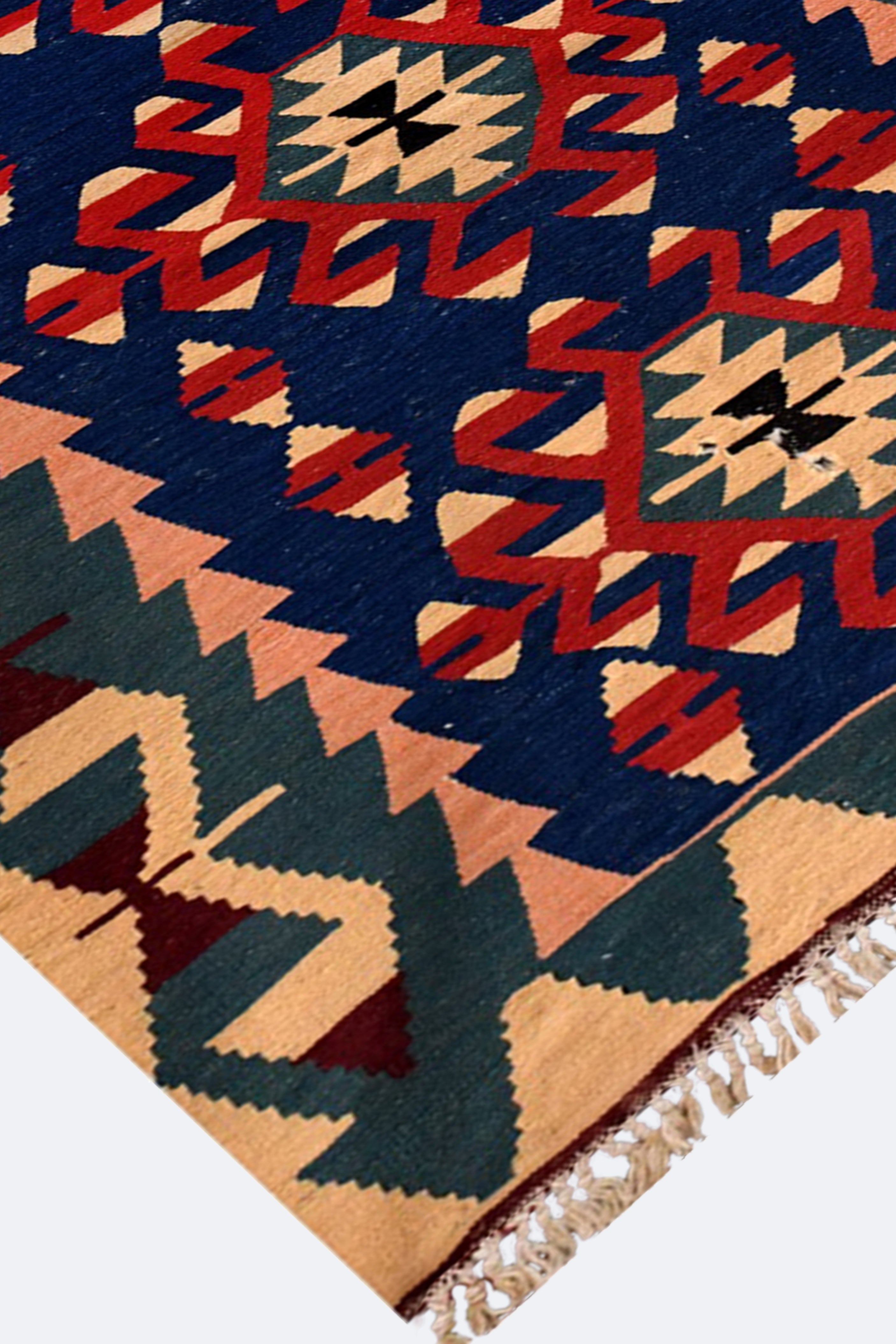 Traditional Floral Medallion Reversible Rug