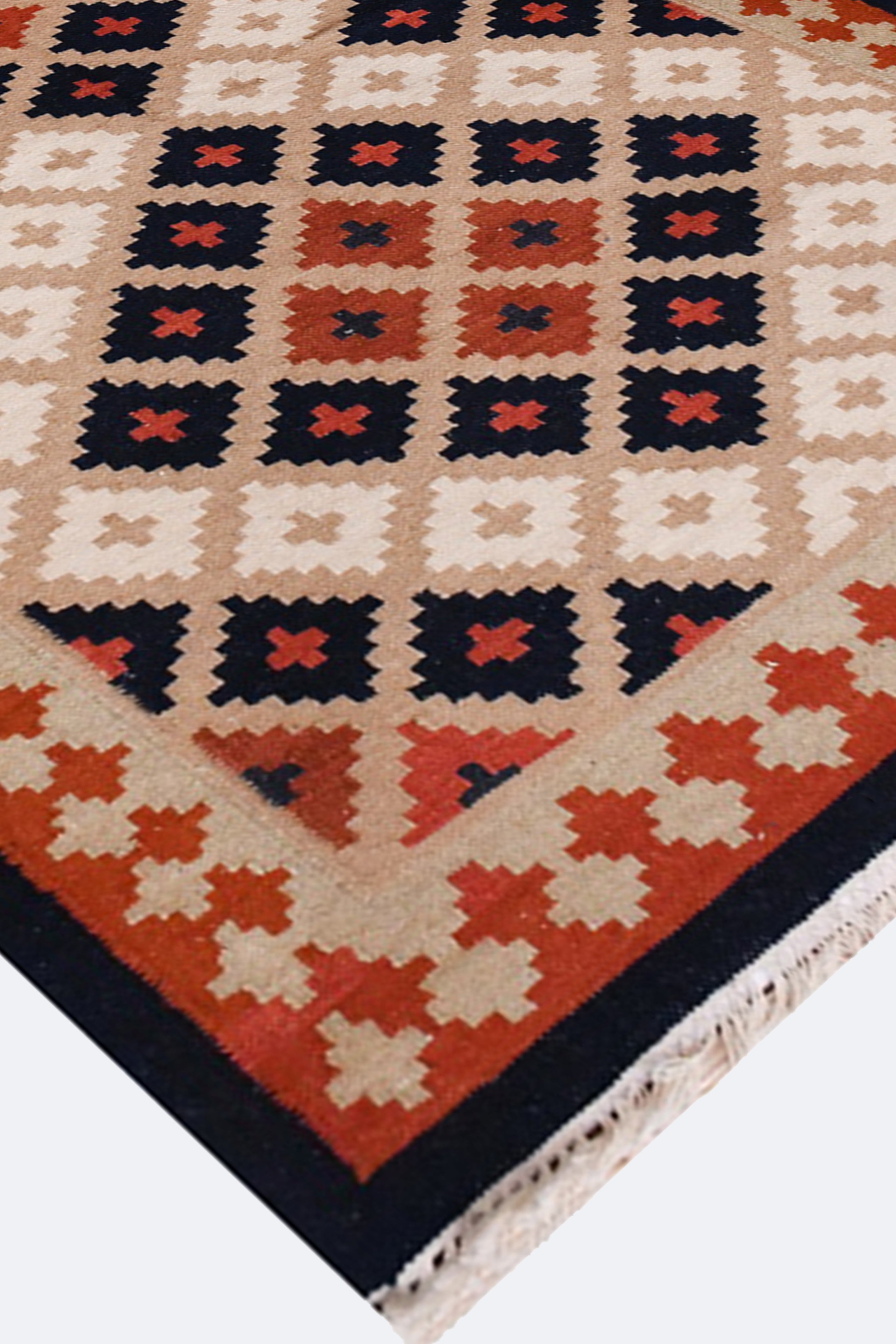Multi-Color Bazaar Reversible Woolen Rug