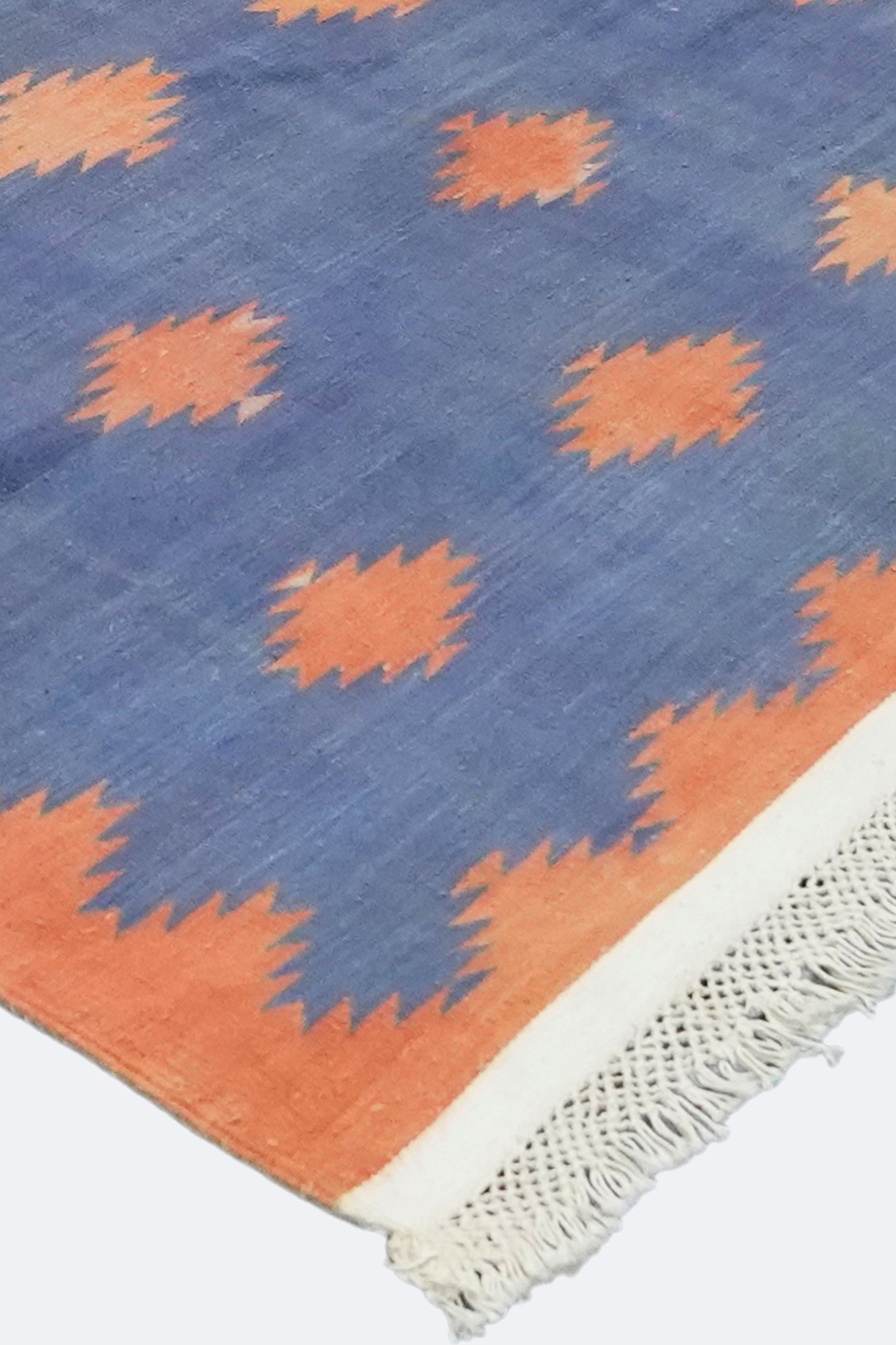 Sunset Diamond Ikat Punjabi Dhurrie