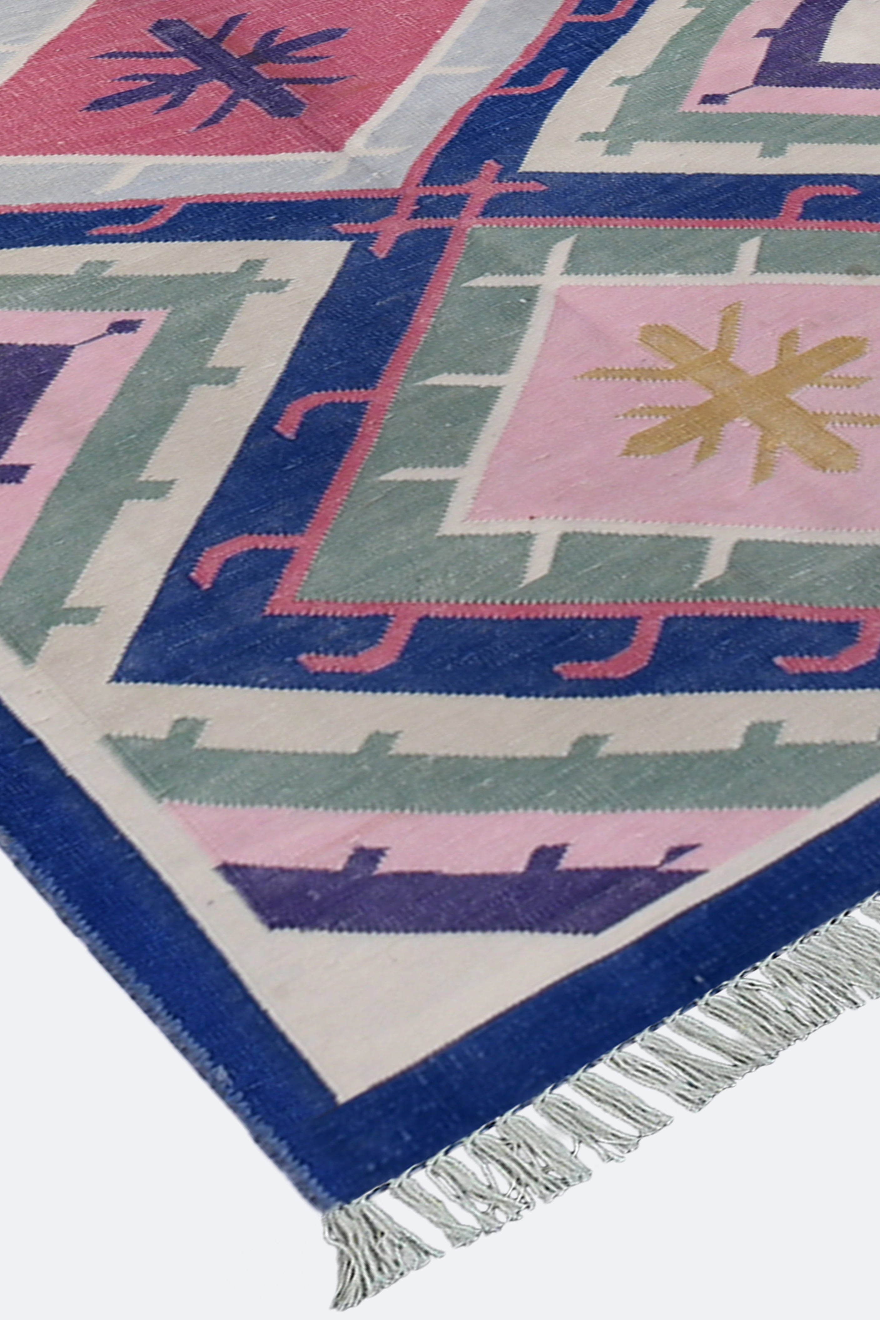 Bohemian Diamond Cotton Runner