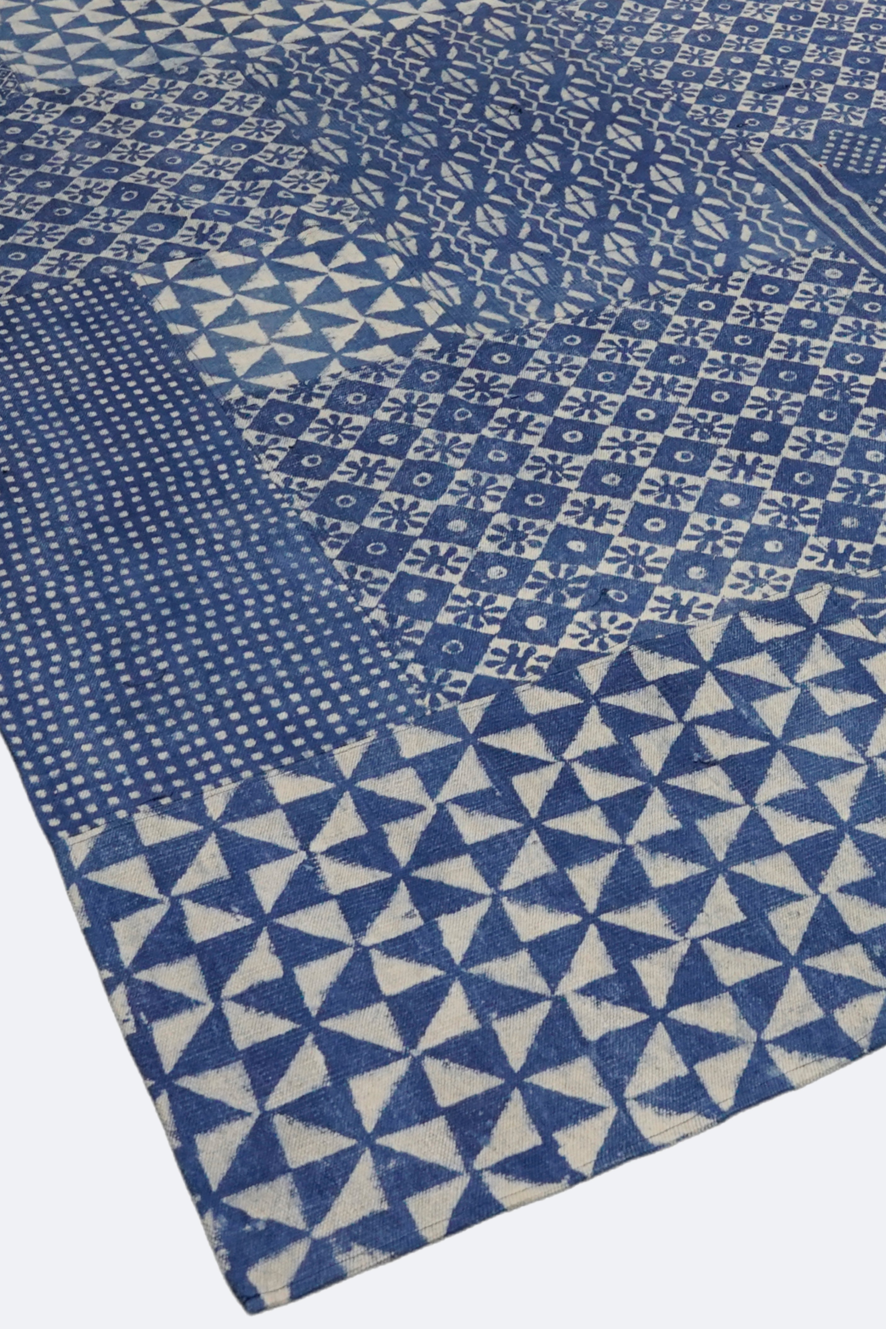 Textural Cotton Patchwork Rug