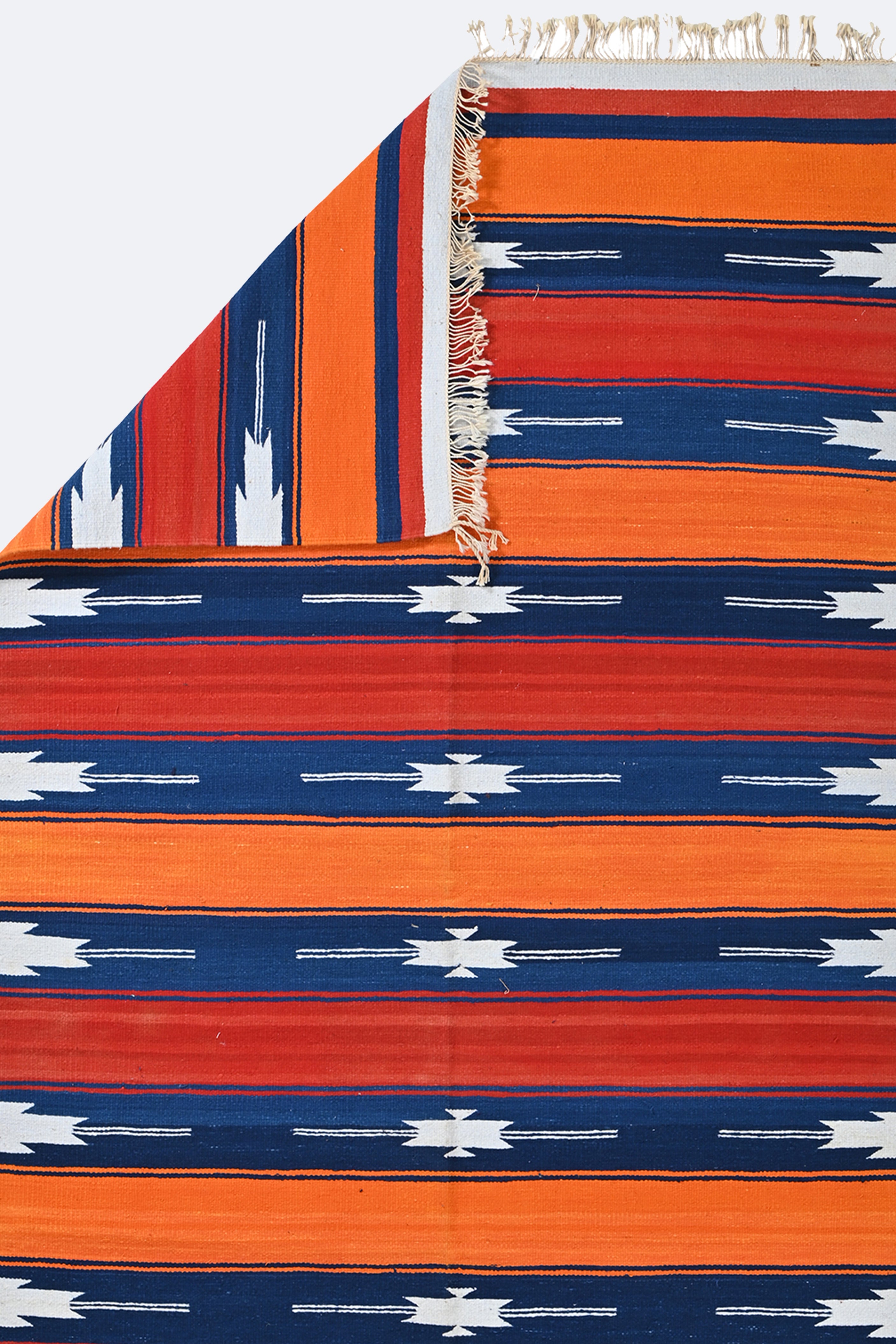 Sunset Stripes Punjabi Dhurrie