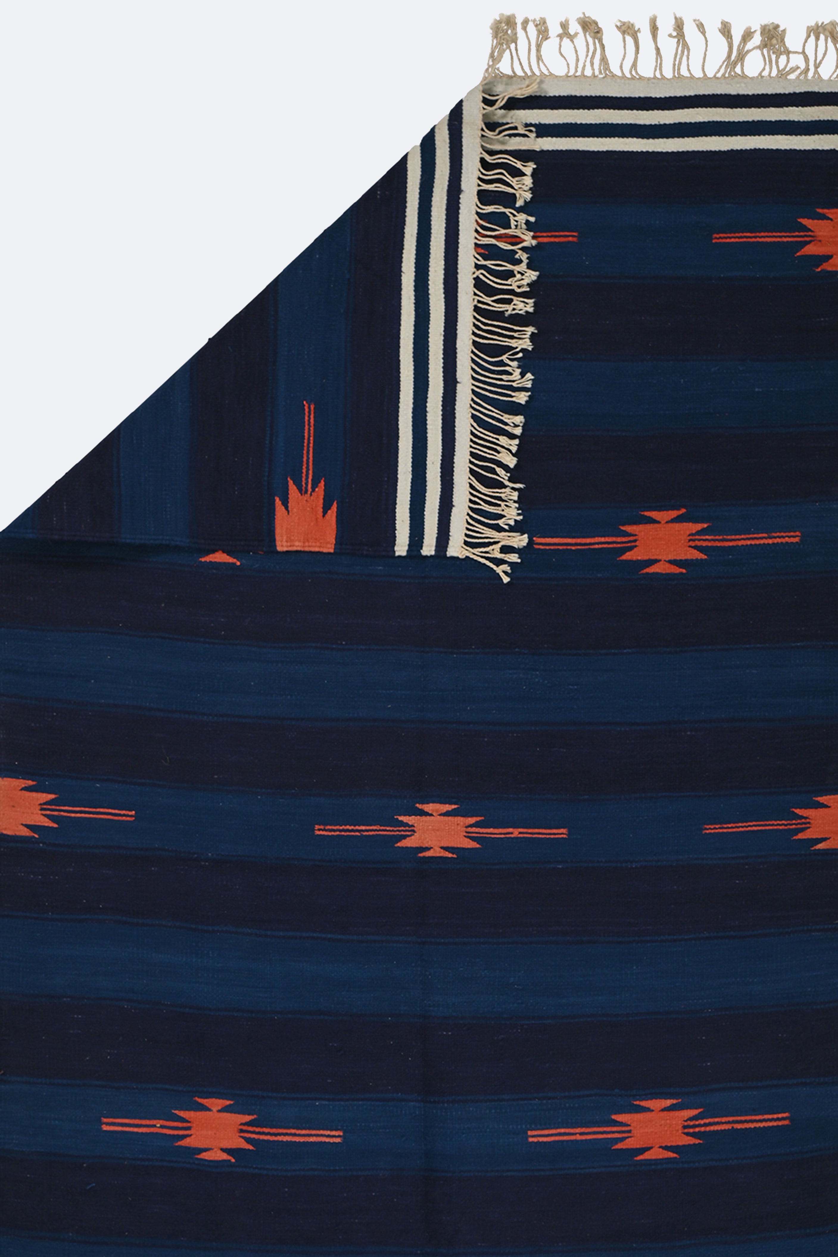 Midnight Stripe Punjabi Dhurrie