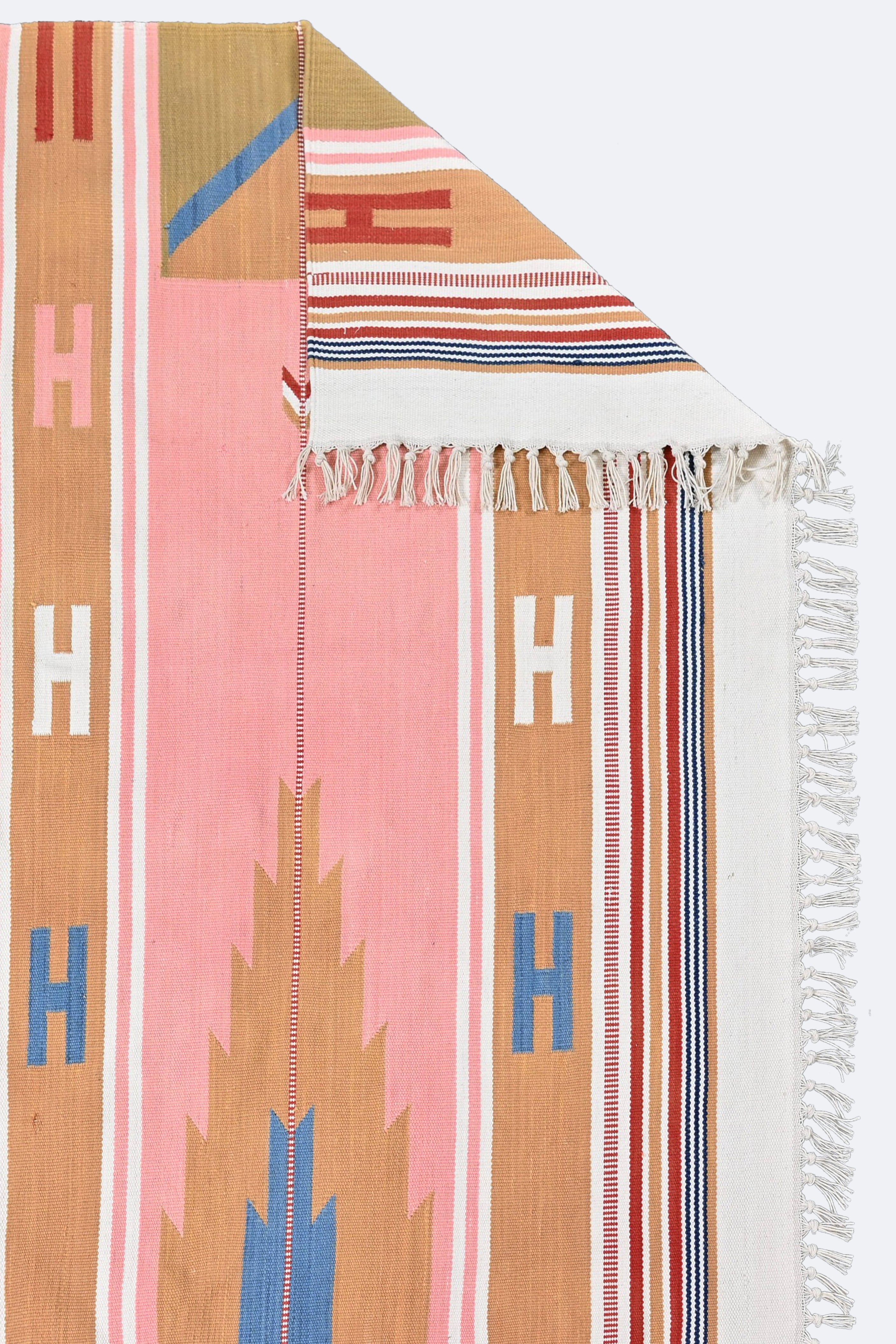 Sunset Aura Cotton Handwoven Muslim Prayer Rug