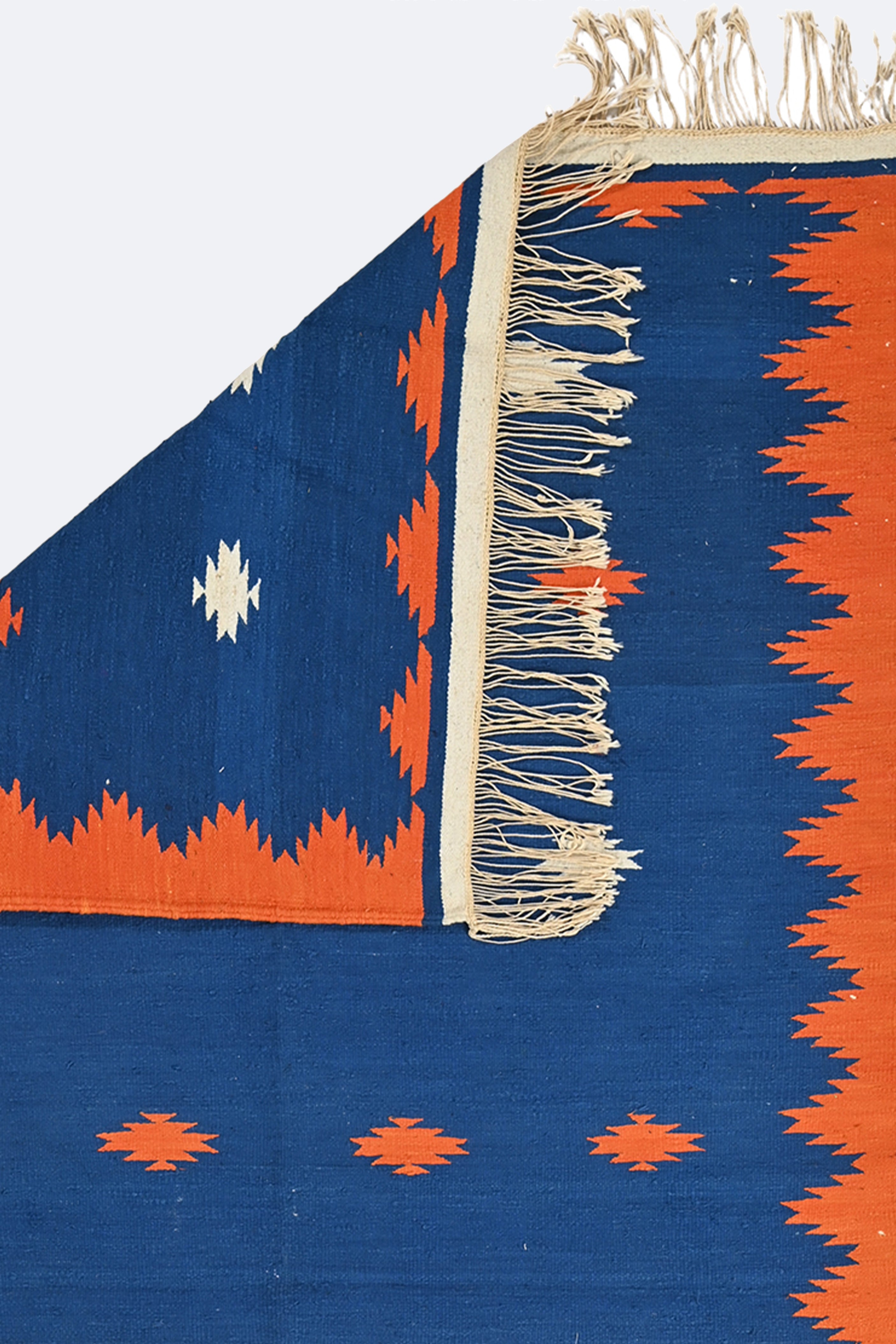 Indigo Ember Punjabi Dhurrie