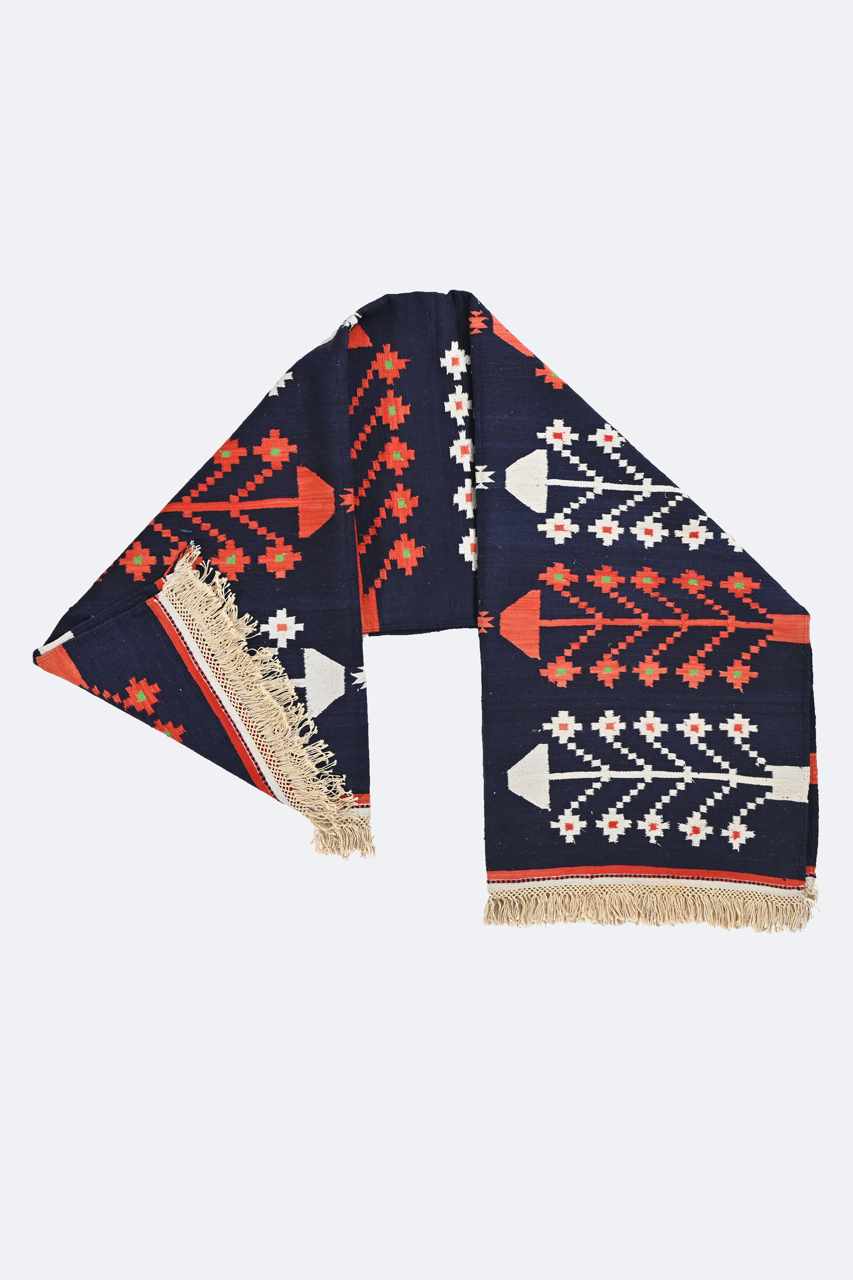 Midnight Flora Punjabi Dhurrie