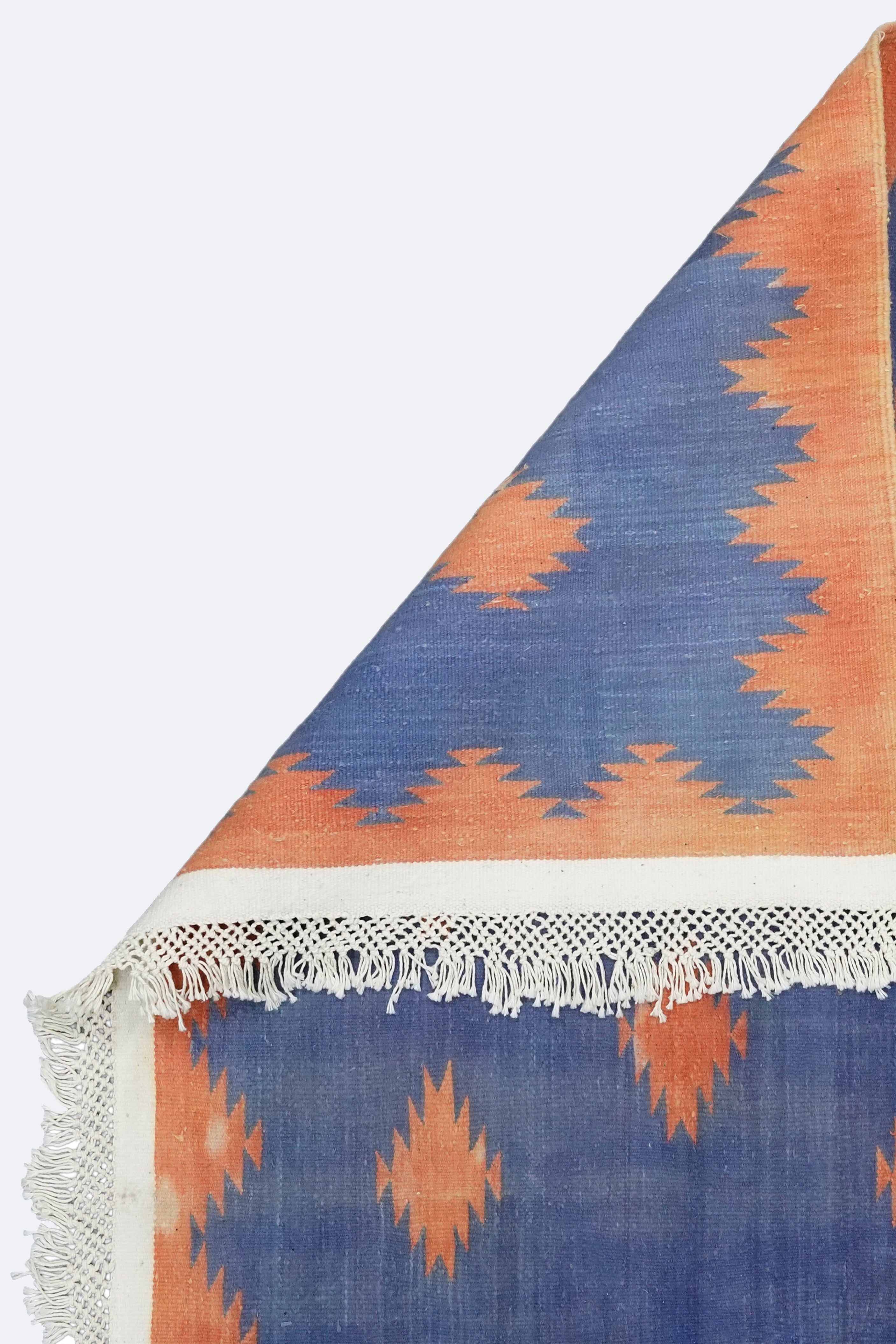 Sunset Diamond Ikat Punjabi Dhurrie