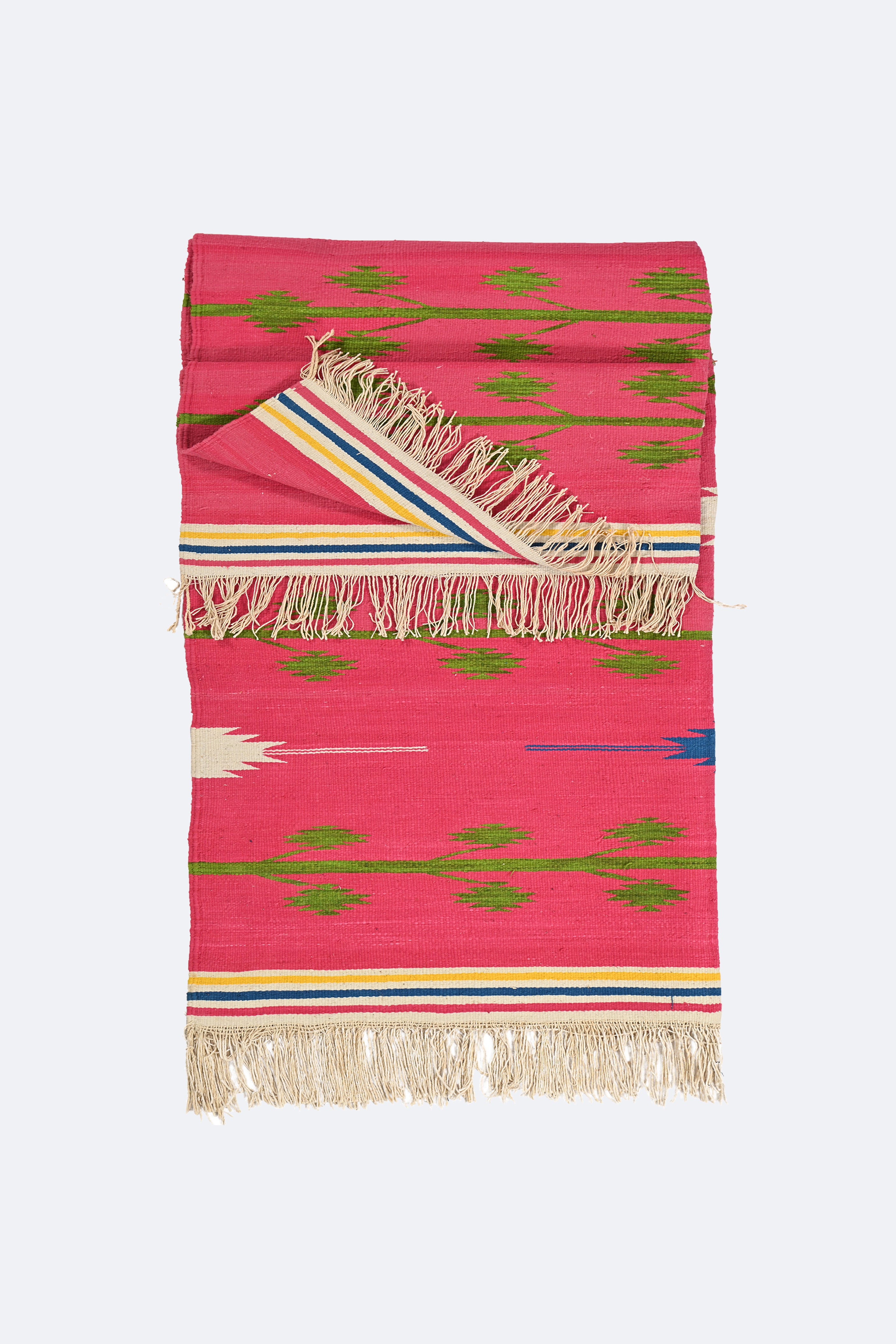 Blush Horizon Reversible Punjabi Dhurrie